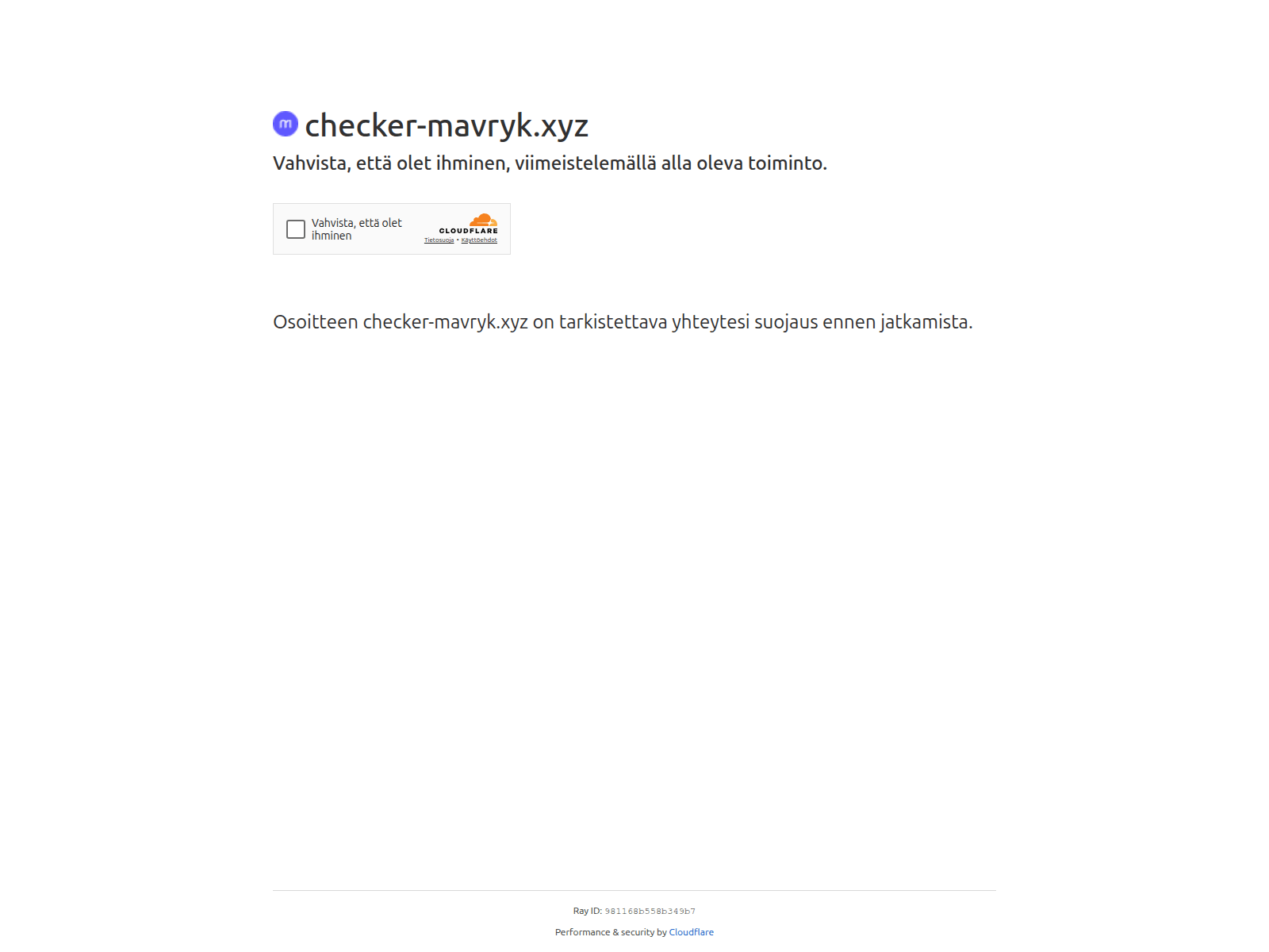 Screenshot of checker-mavryk.xyz