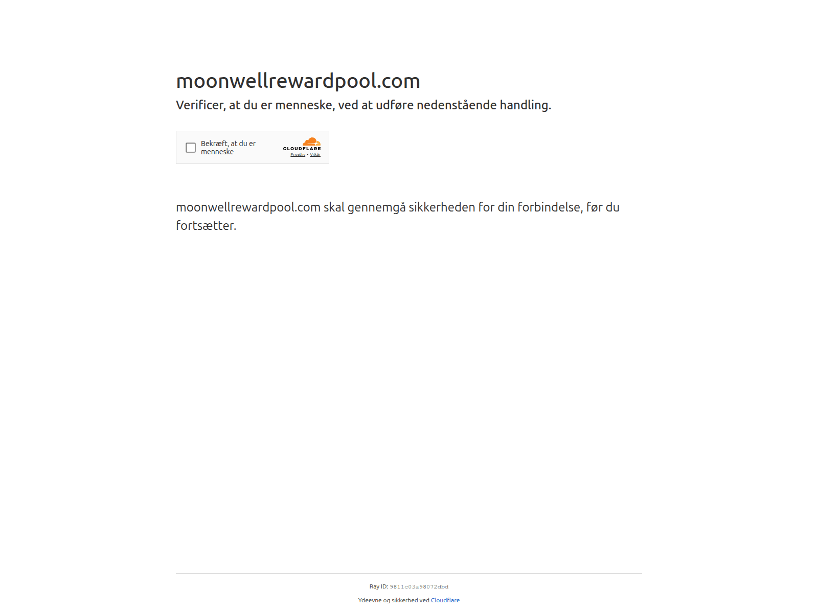 Screenshot of moonwellrewardpool.com