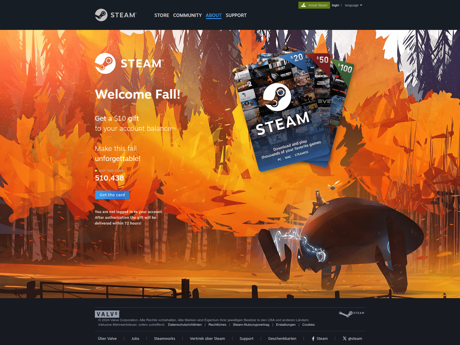 Screenshot of steamcommunnitty.cc