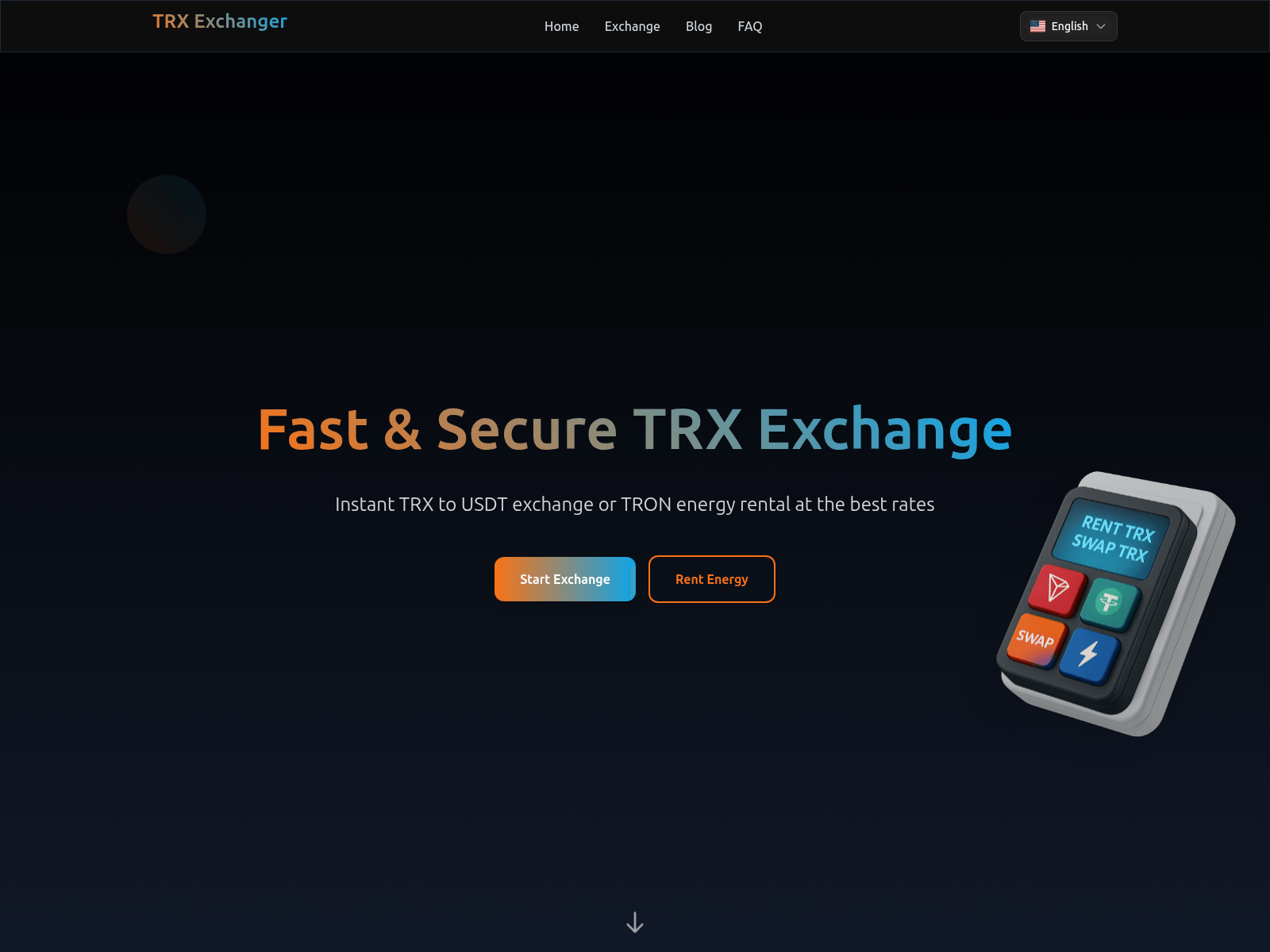 Screenshot of trx-exchanger.eu