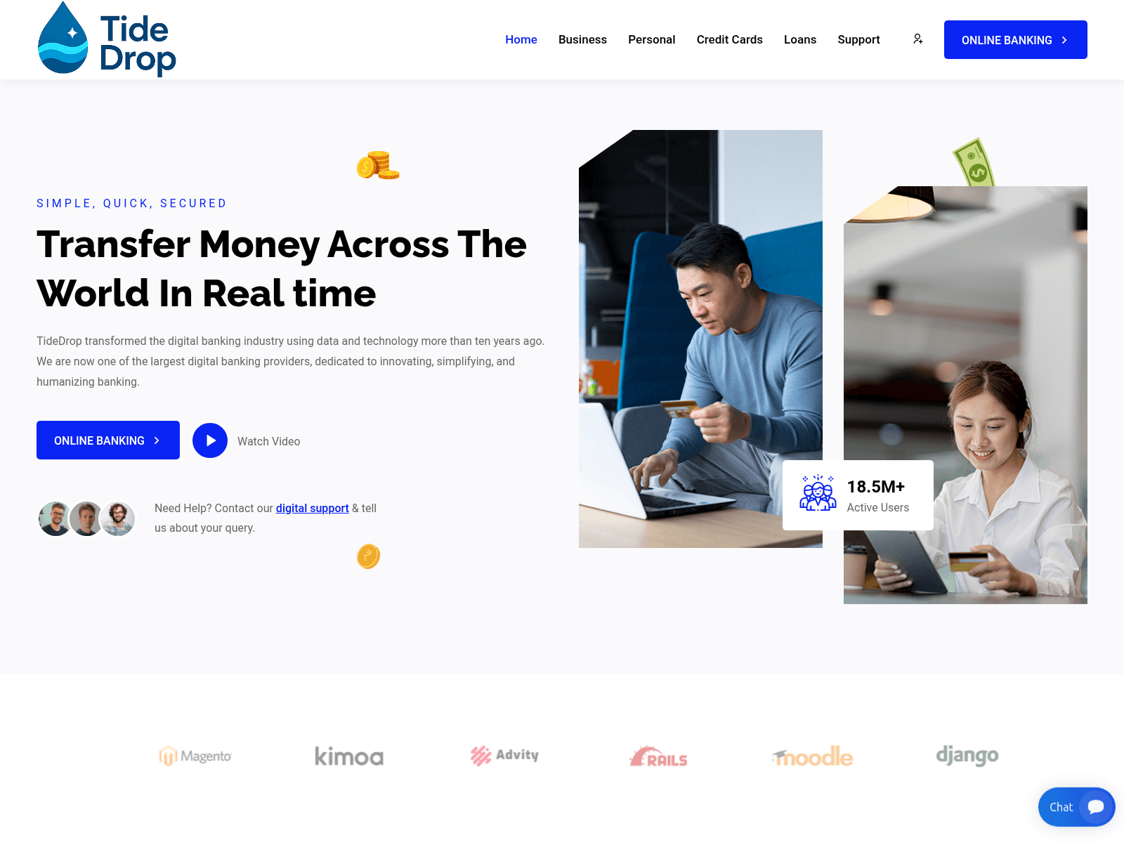 Screenshot of tidedrop.live