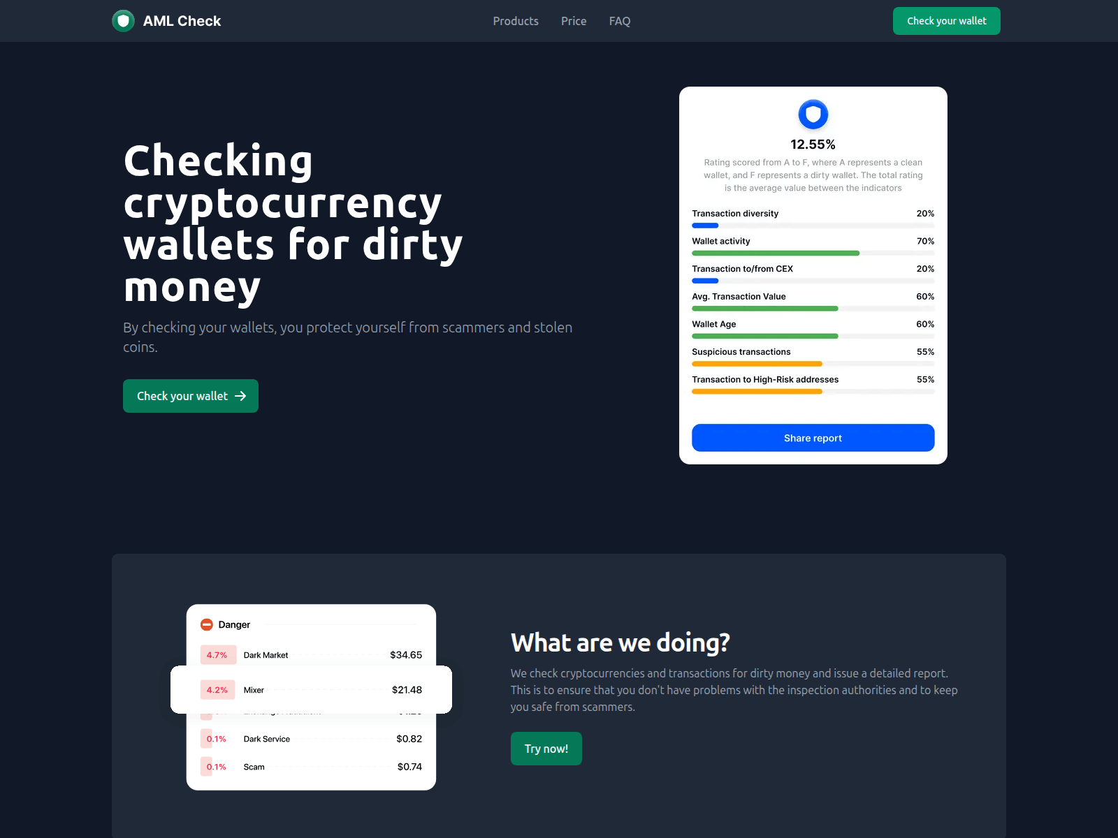 Forensic screenshot of aml-checkers.org