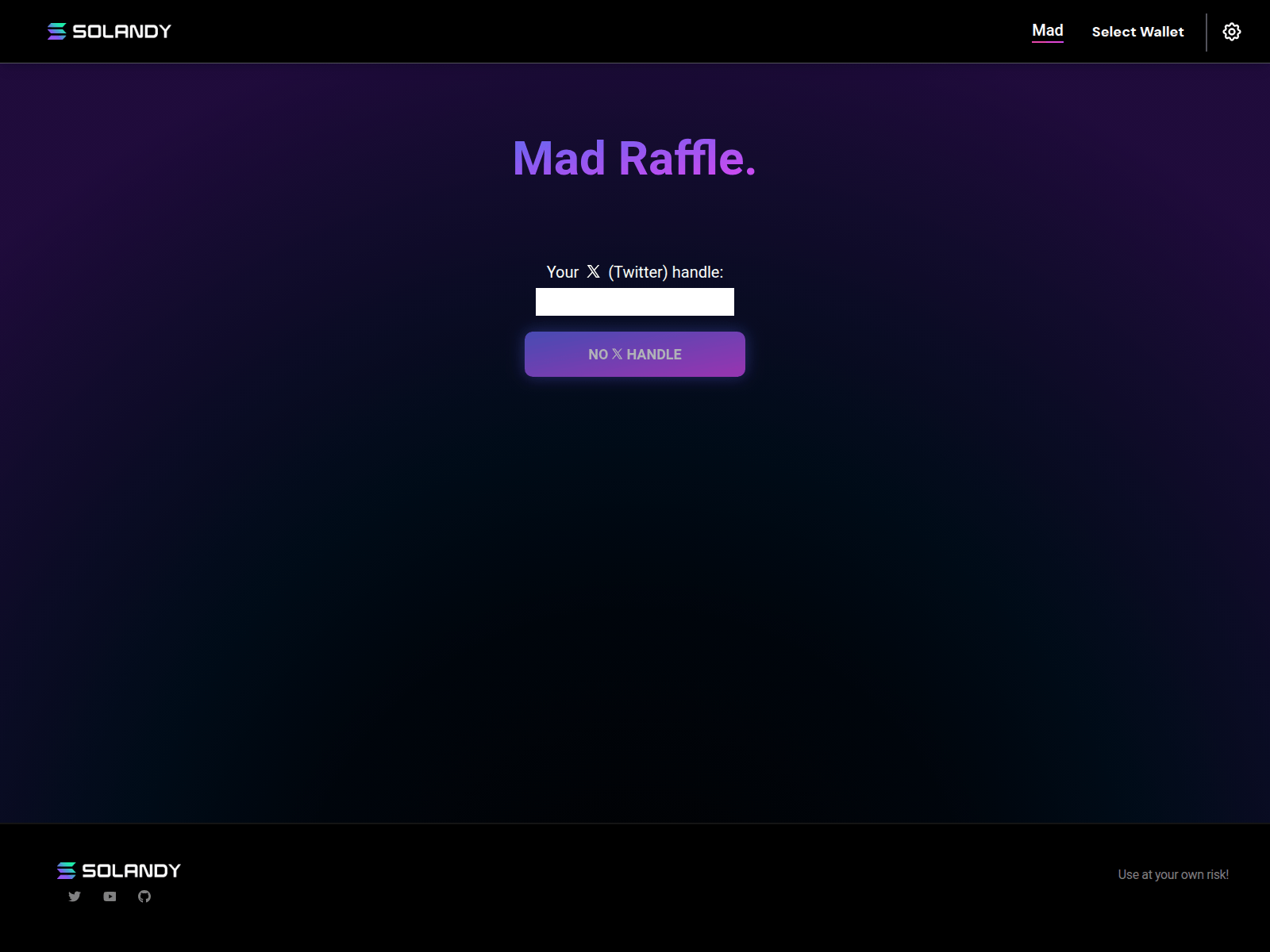 Screenshot of madsraffle.live