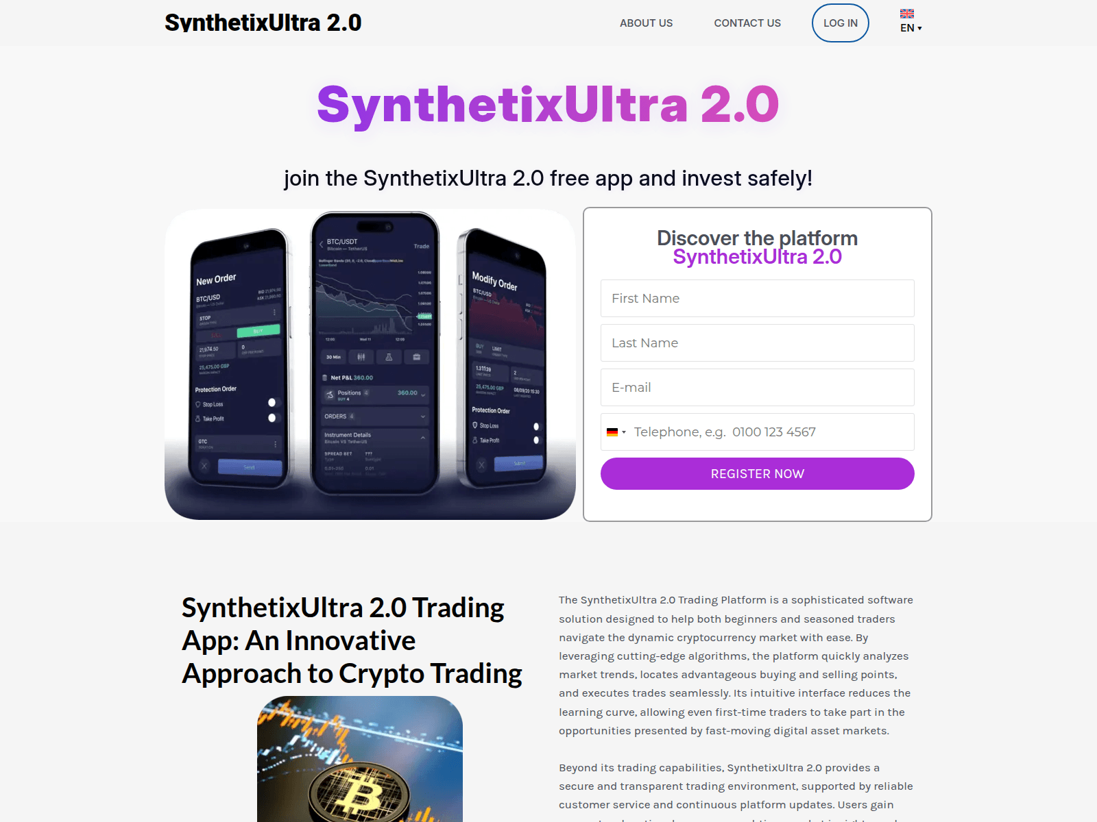 Screenshot of synthetixultra-20.com