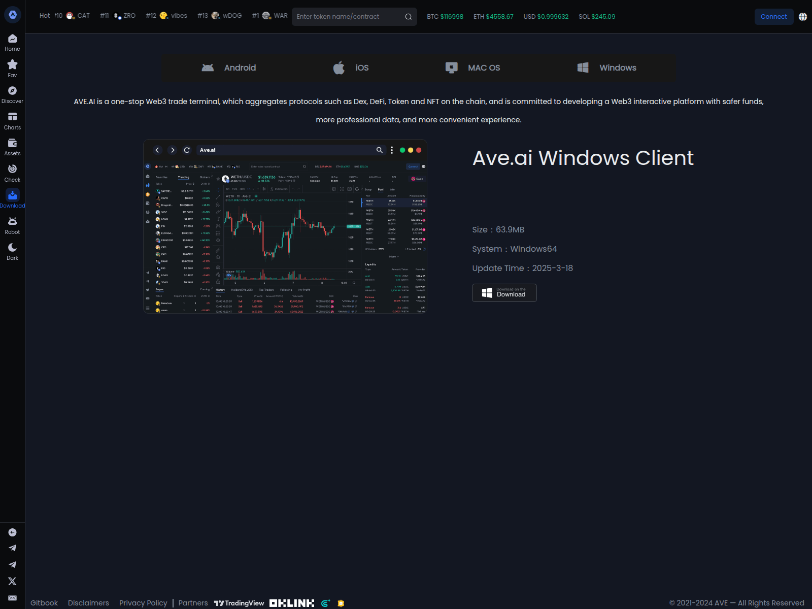 Screenshot of ave.onl