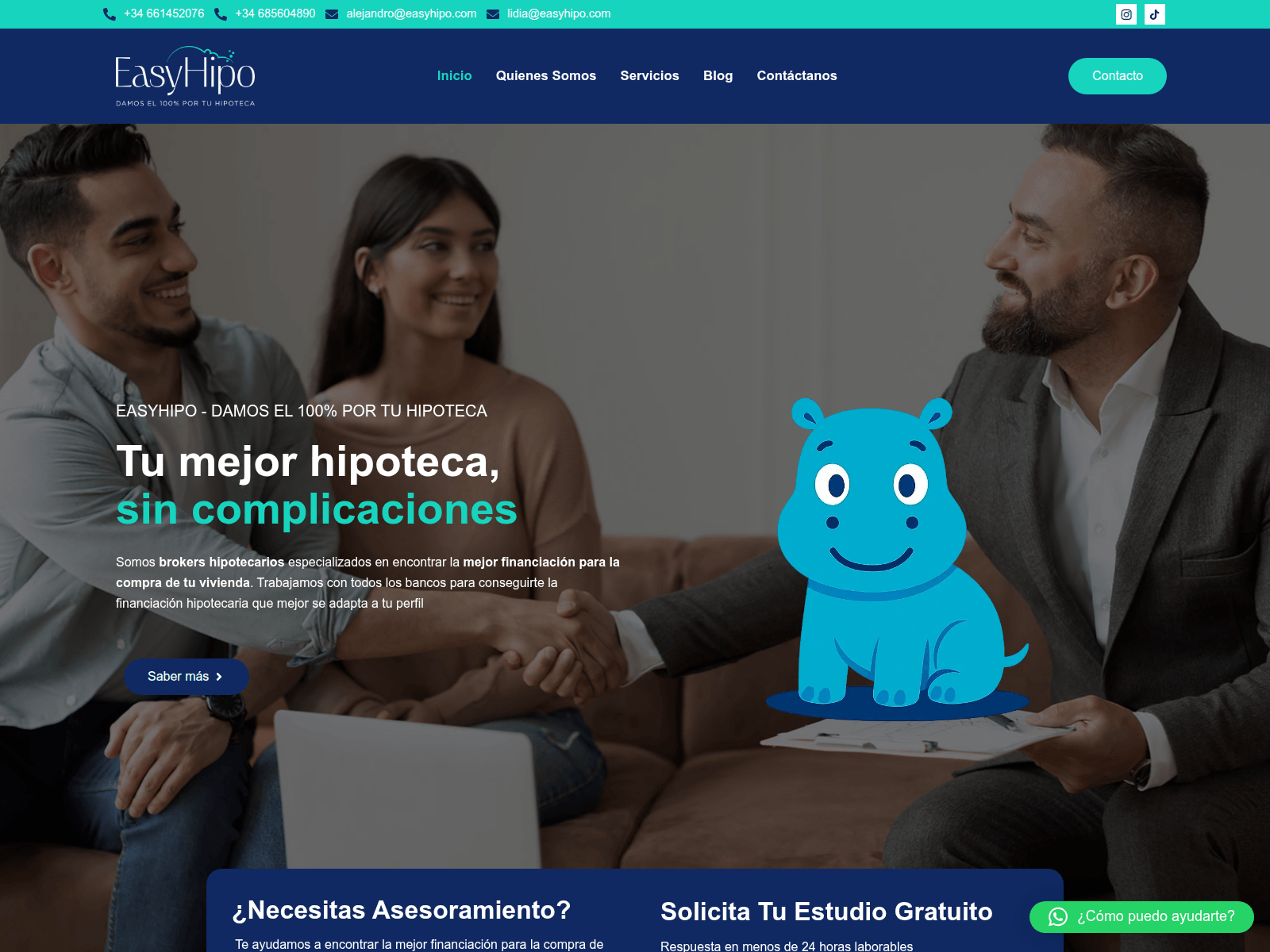 Screenshot of easyhipo.com