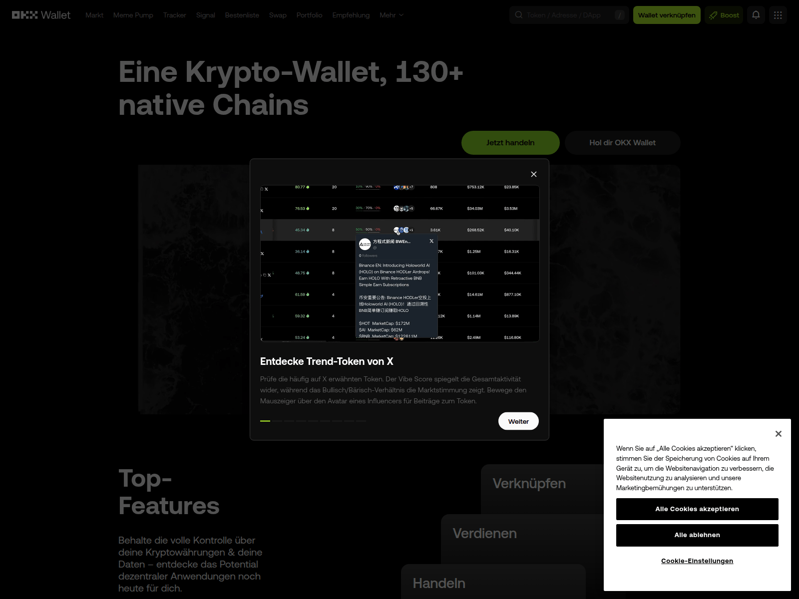 Screenshot of web3.okx.ac