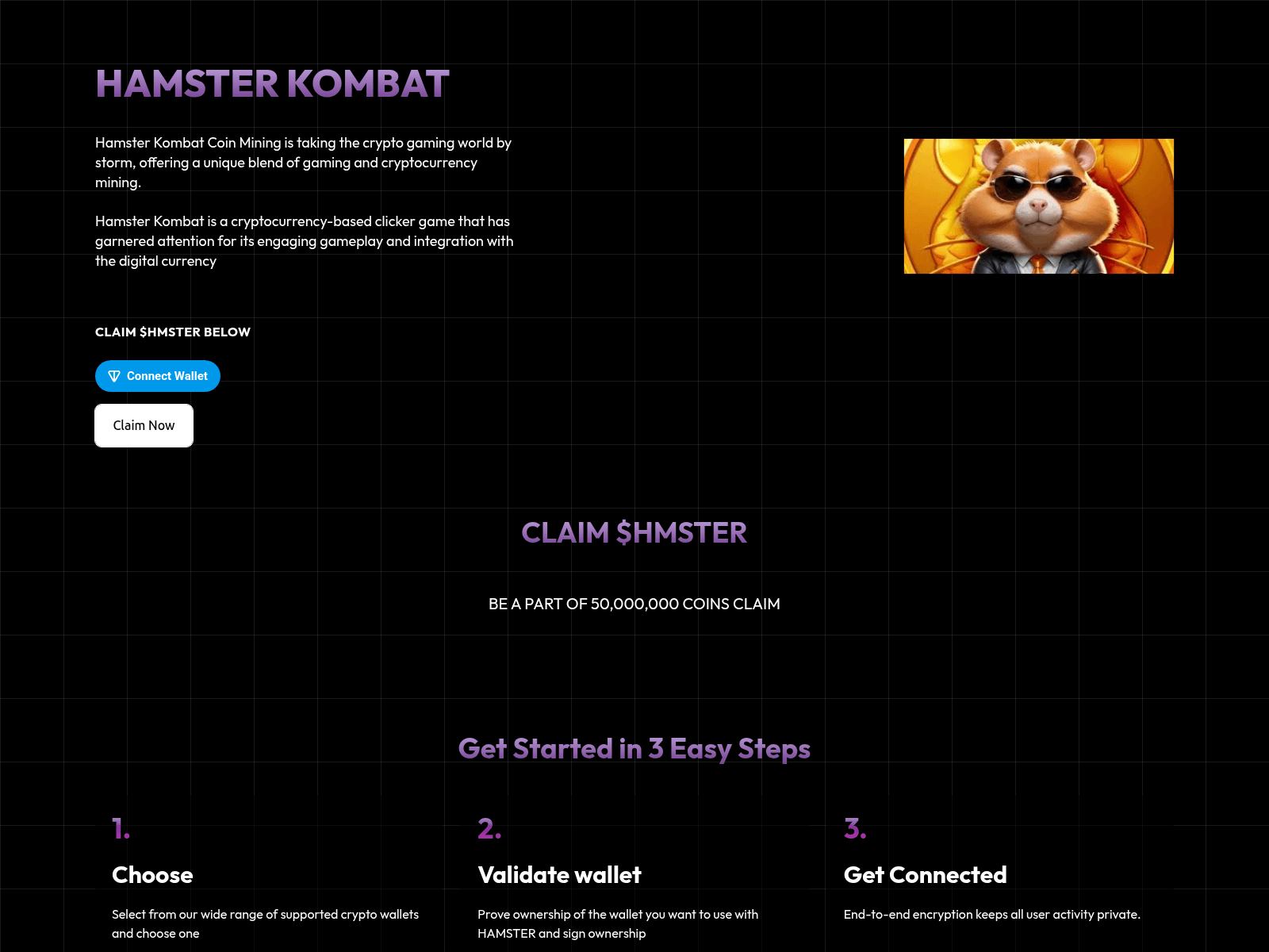 Screenshot of hamsterkombat-coin.pages.dev