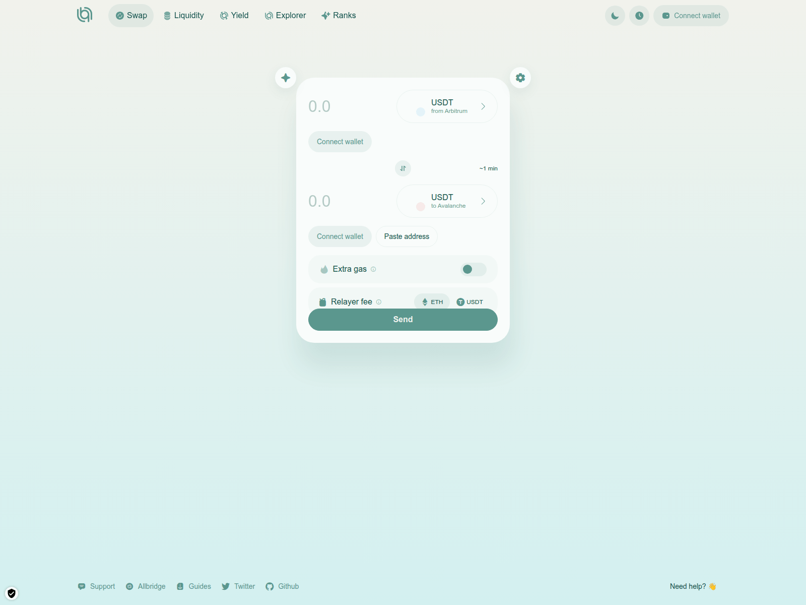 Screenshot of allbridge-swap.pages.dev