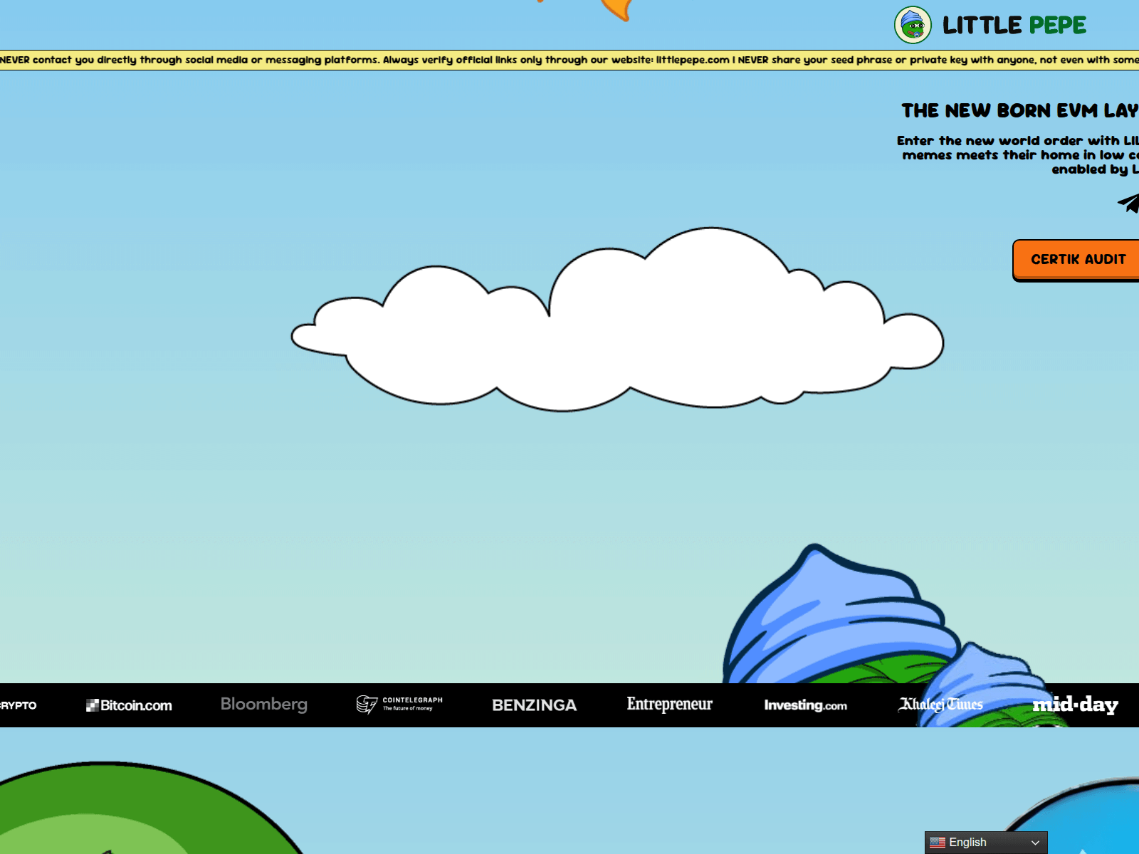 Screenshot of liitlpepe.com