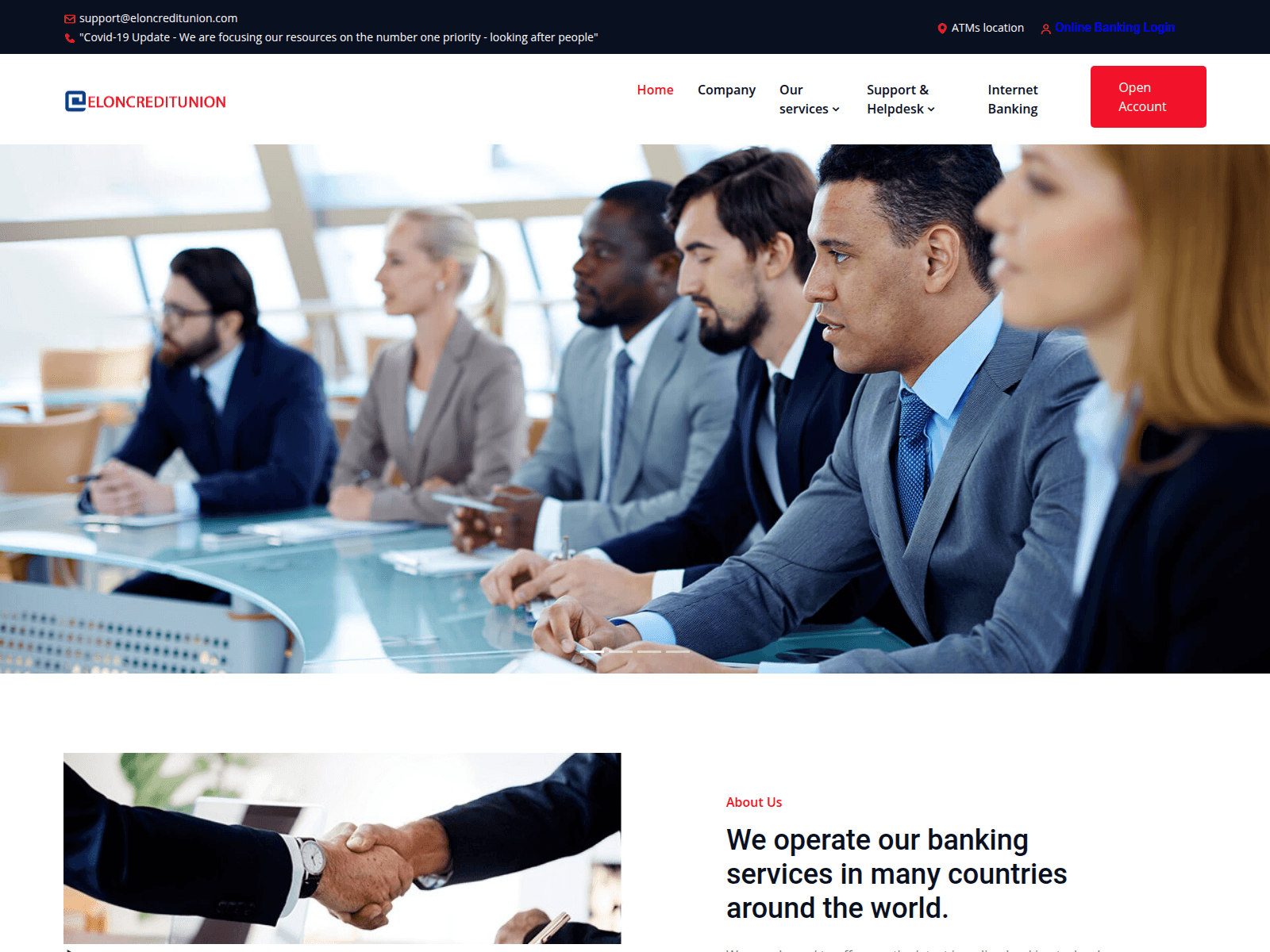 Screenshot of eloncreditunion.com