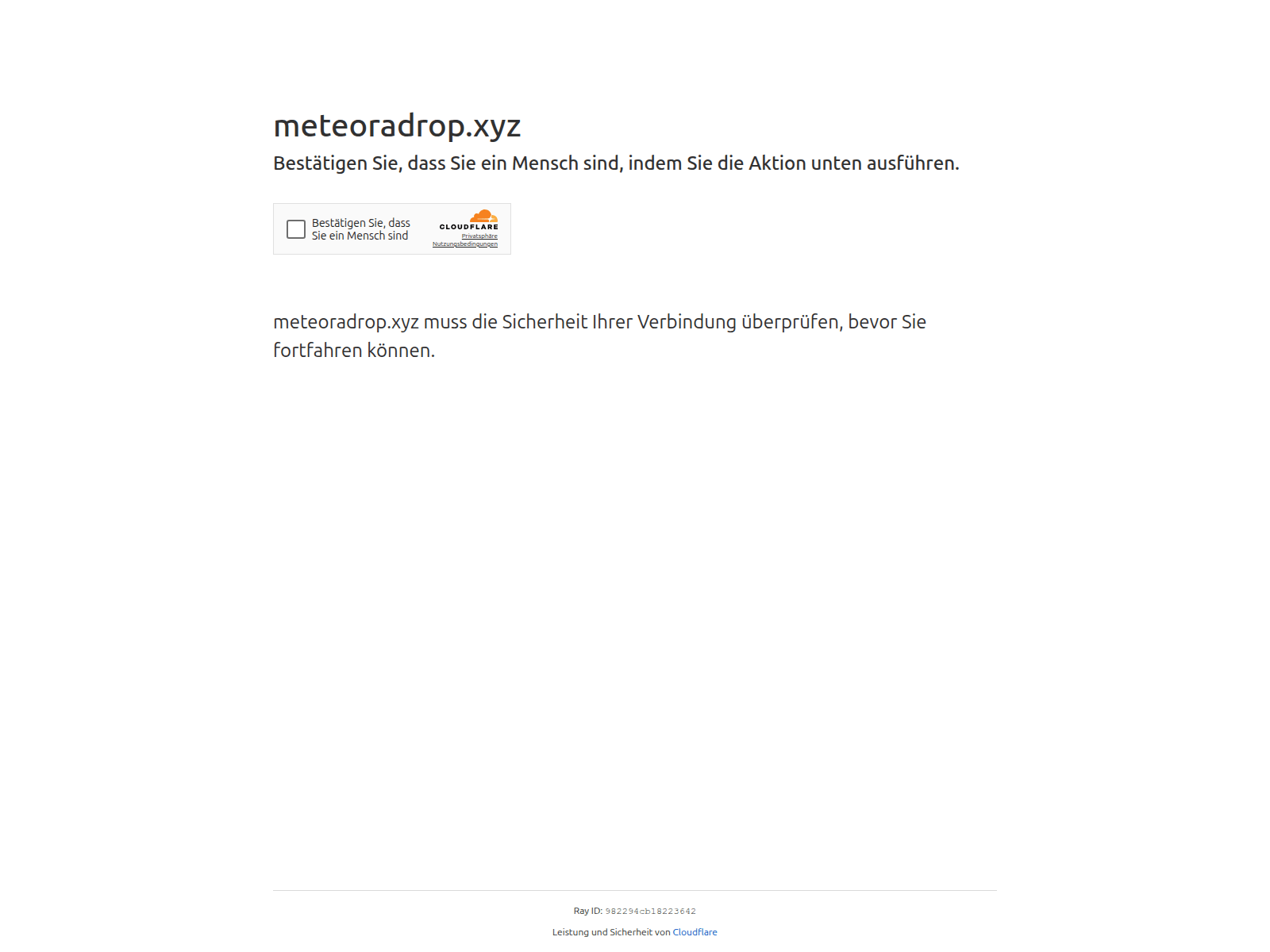 Screenshot of meteoradrop.xyz