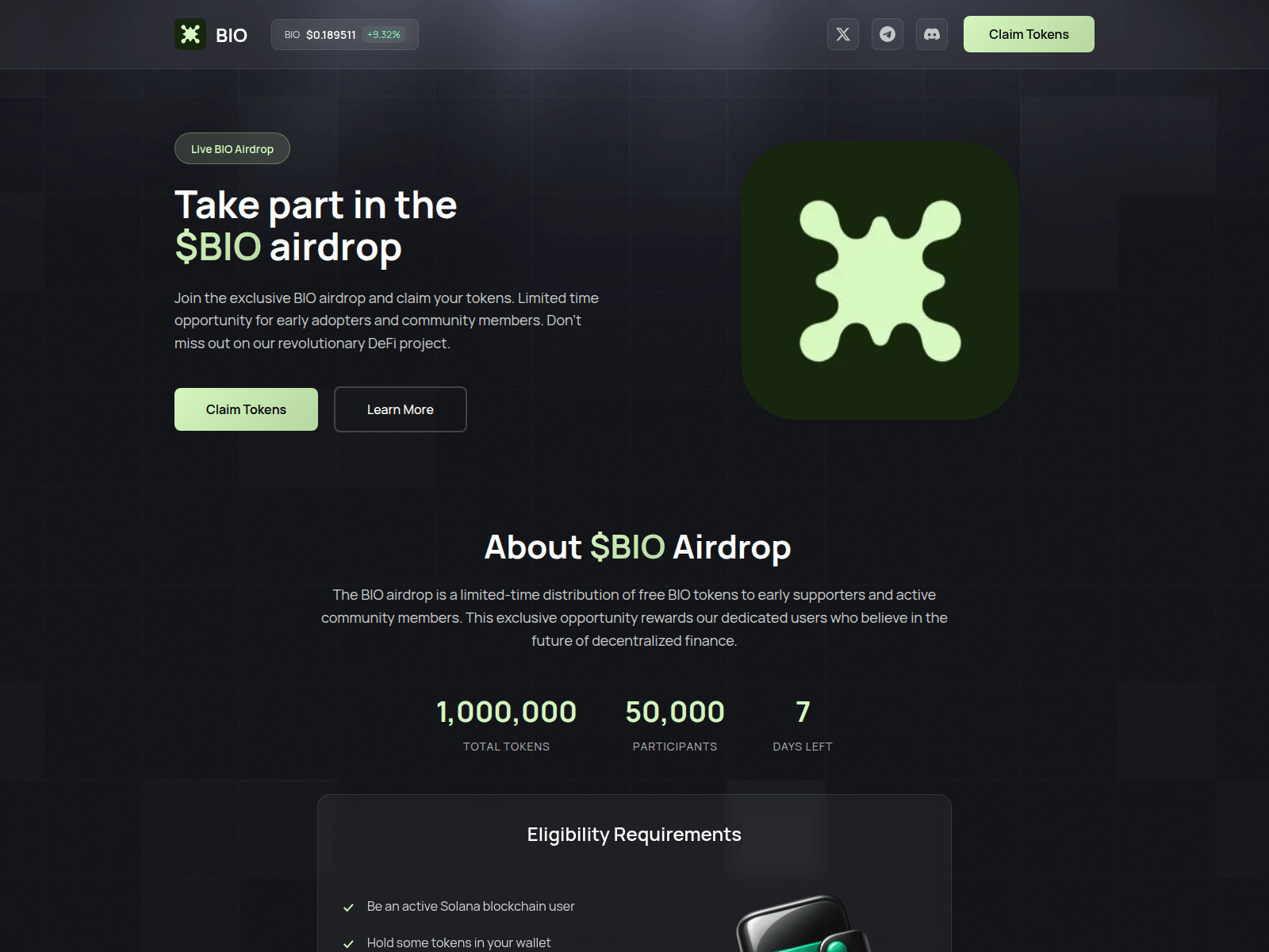 Screenshot of biocoin-x.trade