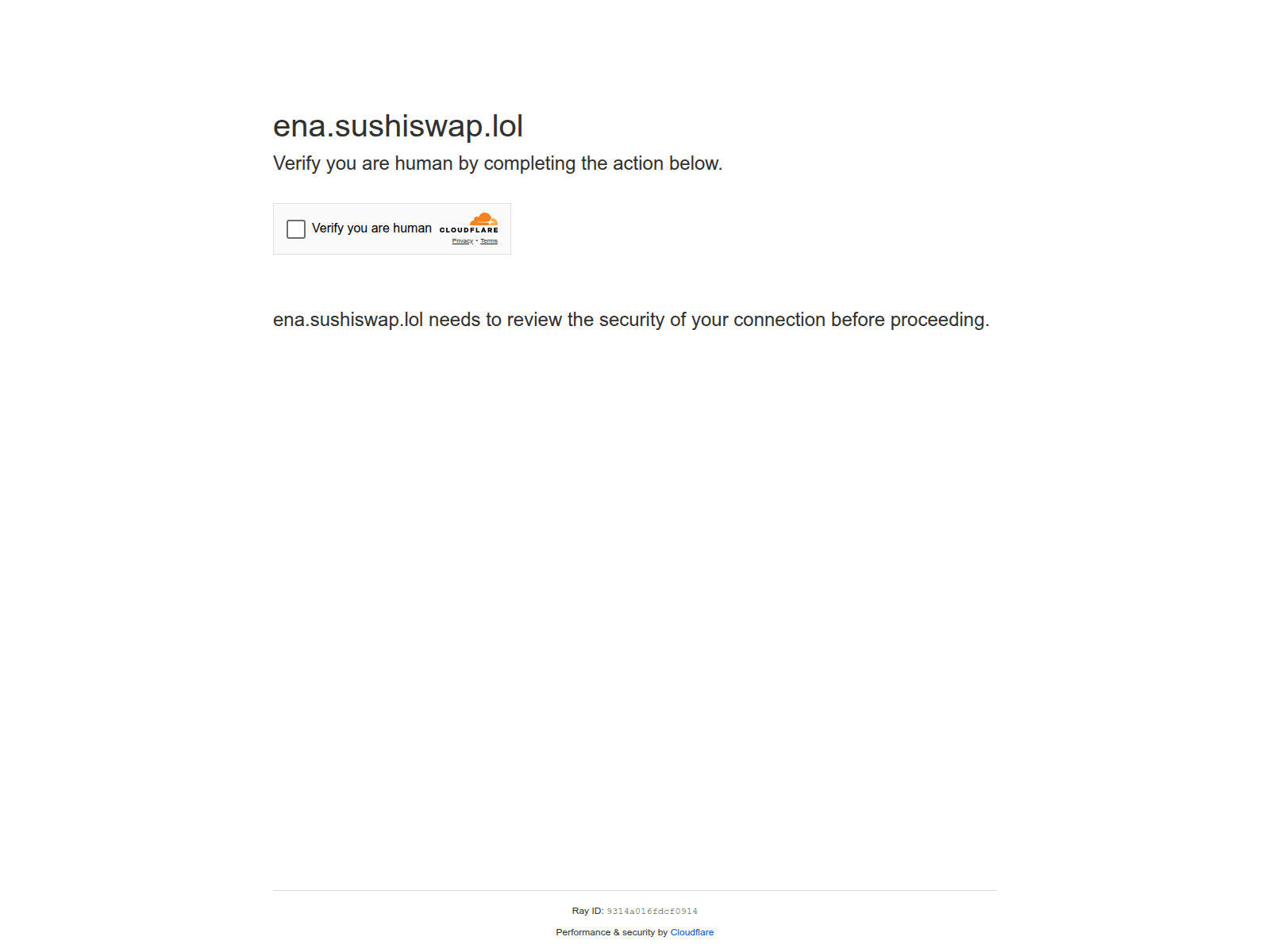 Screenshot of ena.sushiswap.lol