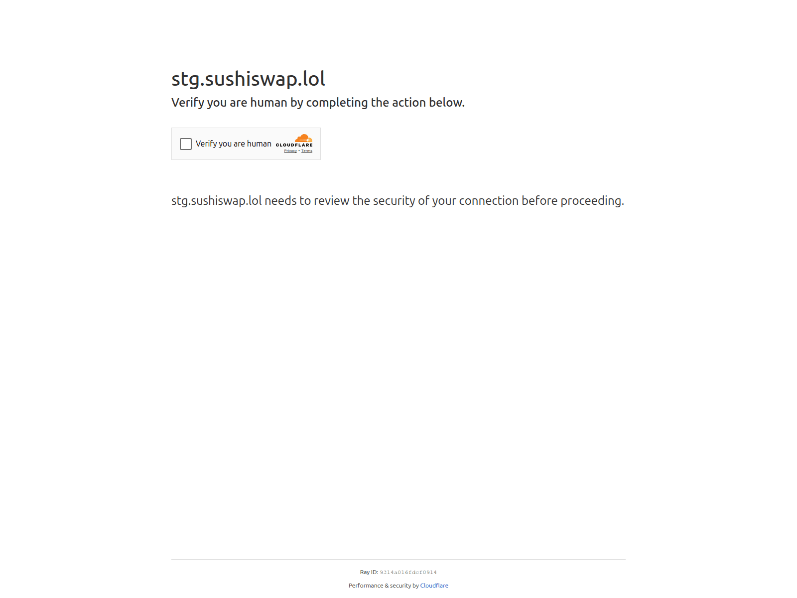 Screenshot of stg.sushiswap.lol