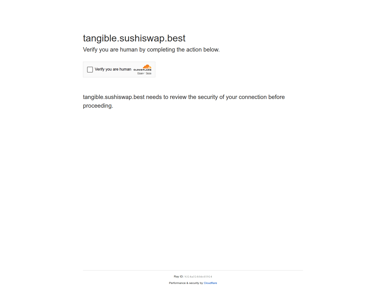 Screenshot of tangible.sushiswap.best