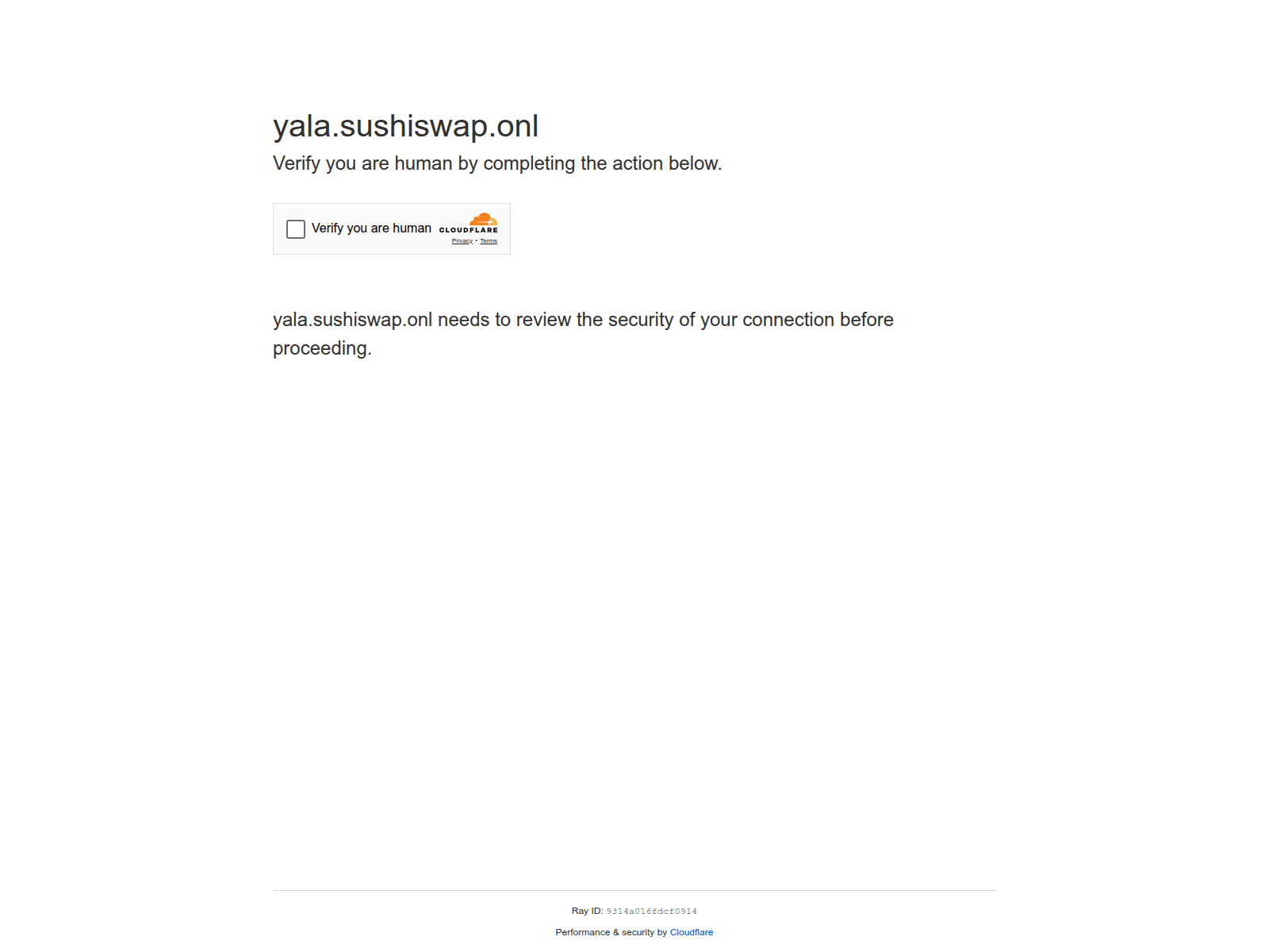 Screenshot of yala.sushiswap.onl