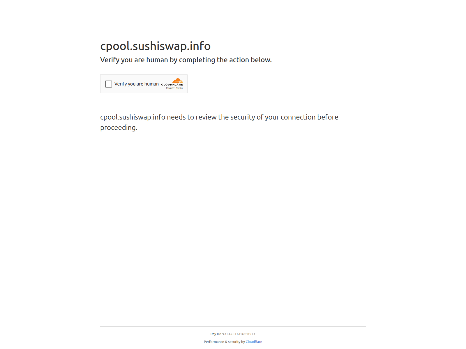 Screenshot of cpool.sushiswap.info