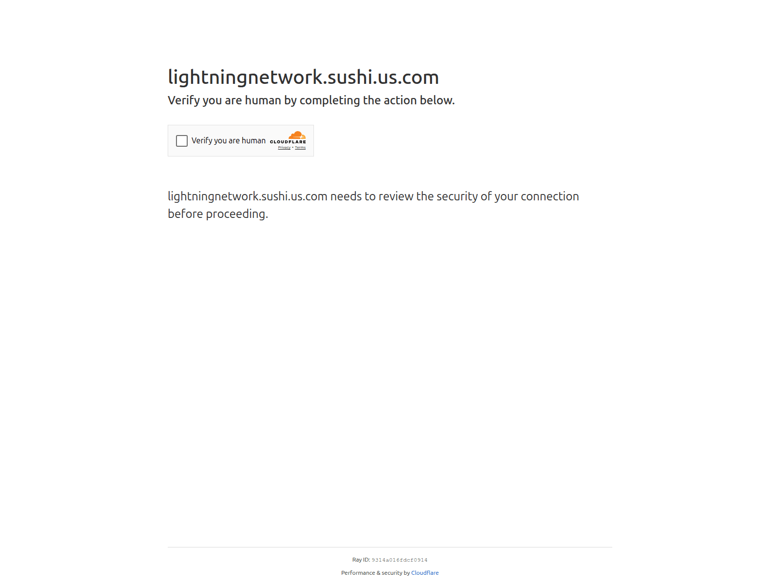Screenshot of lightningnetwork.sushi.us.com