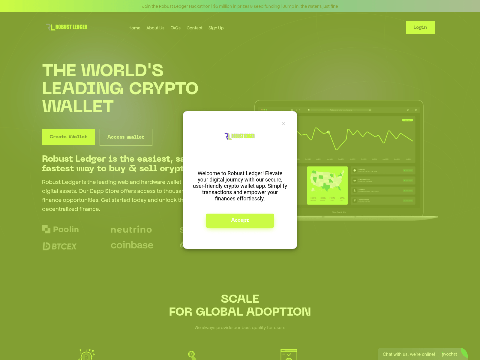 Screenshot of robustledger.org