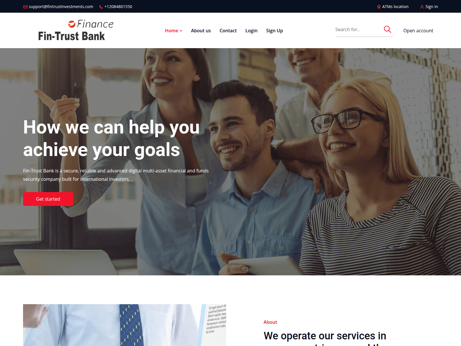Screenshot of fintrustinvestments.com