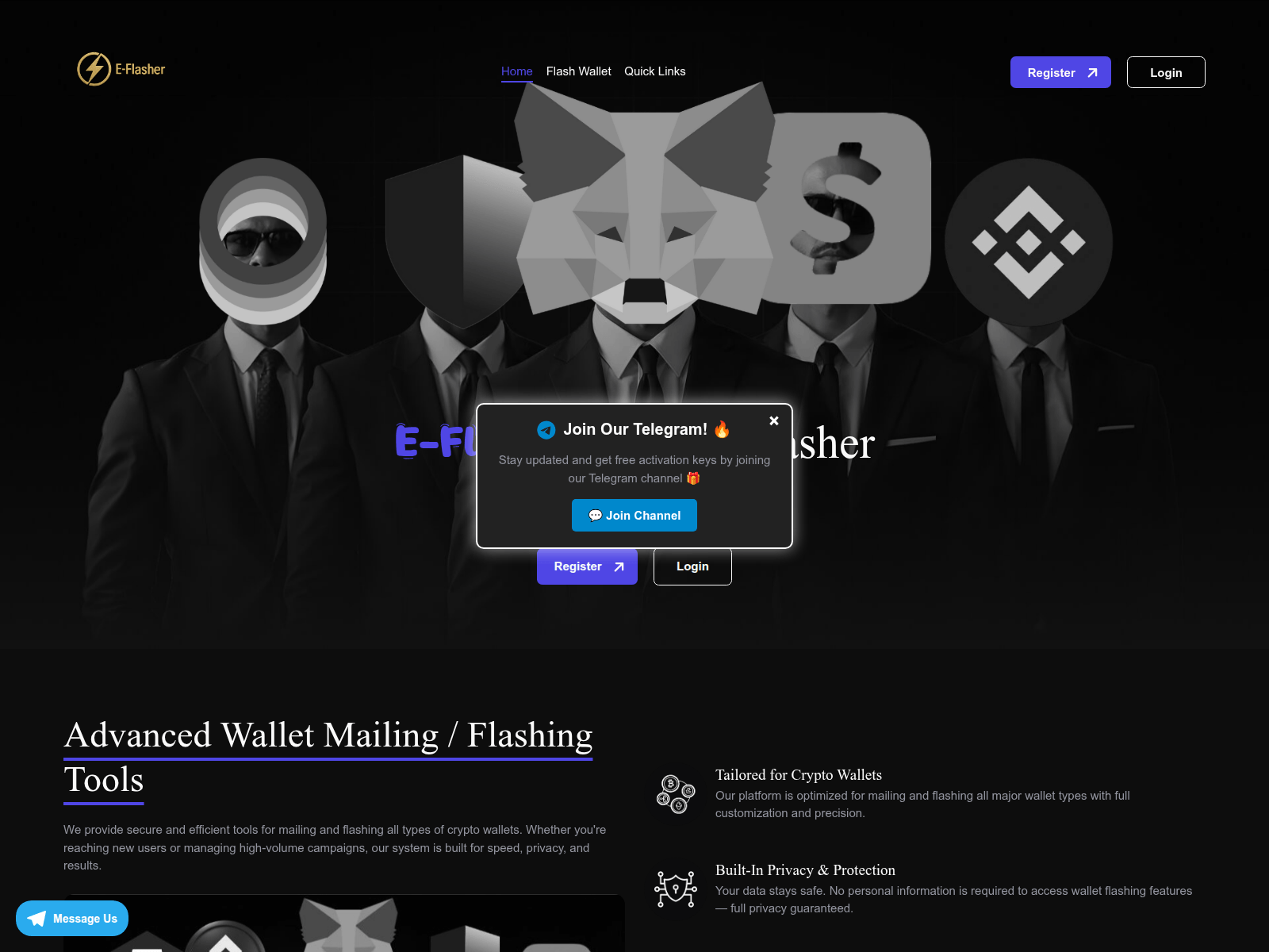 Screenshot of app.e-flashmax.click