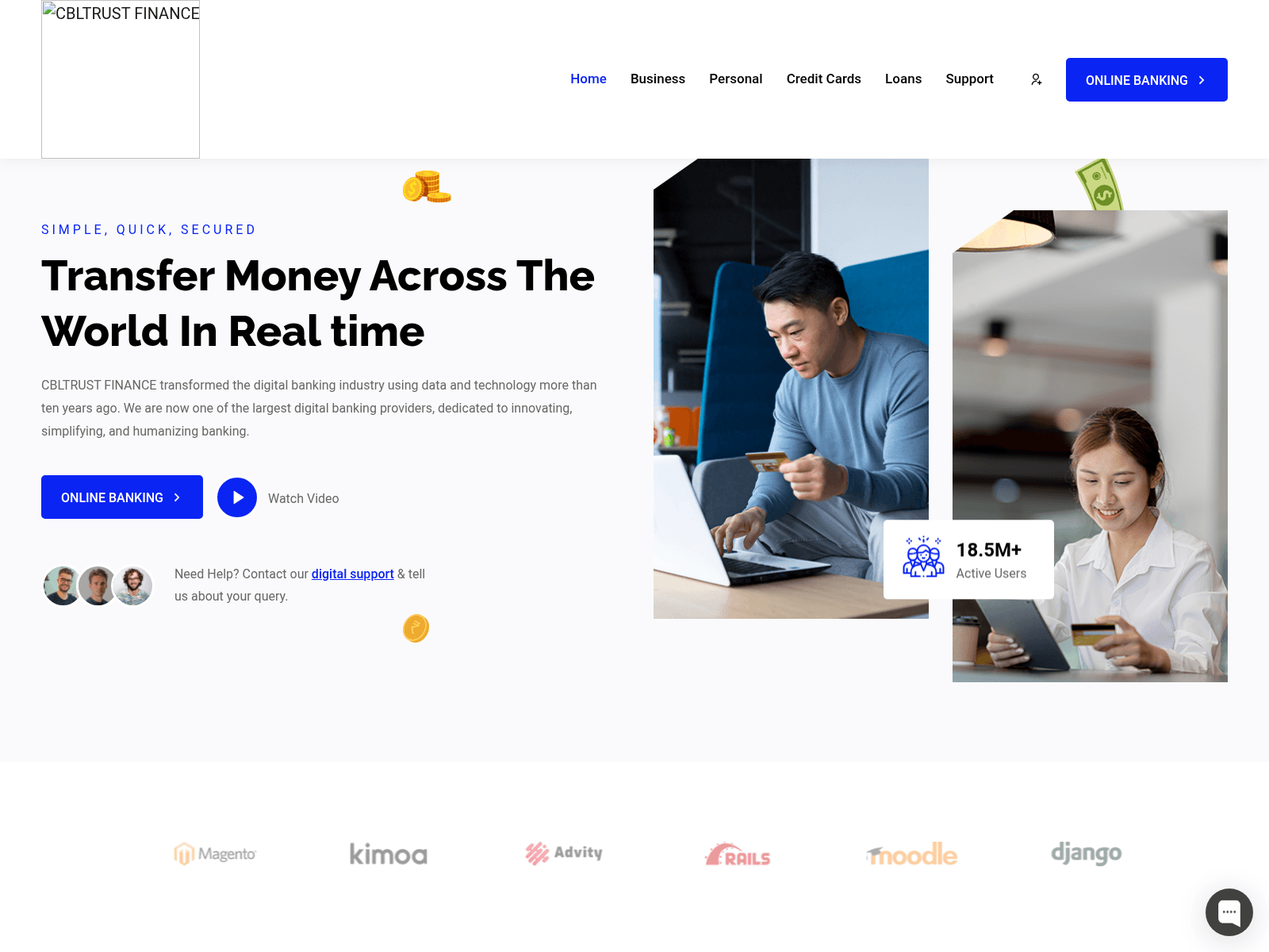 Screenshot of finance.cbltrustfinbank.info