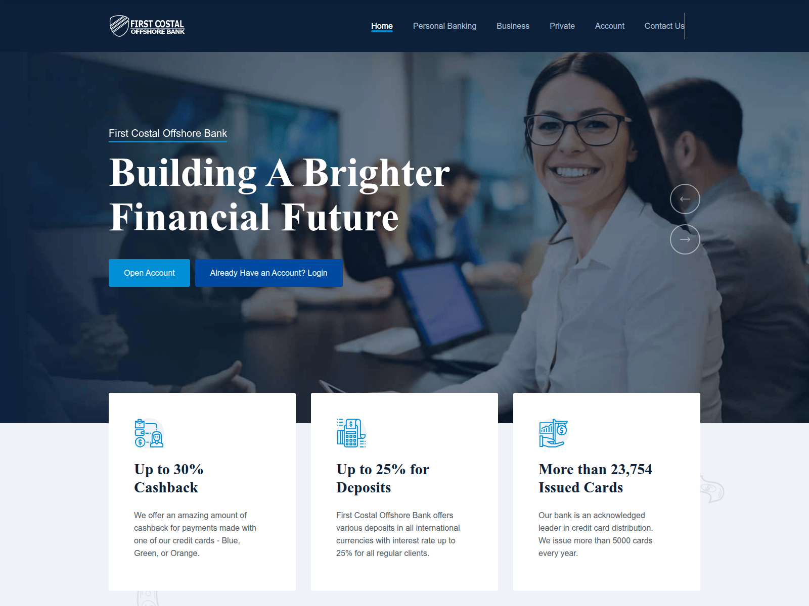 Screenshot of firstcostaloffshore.com