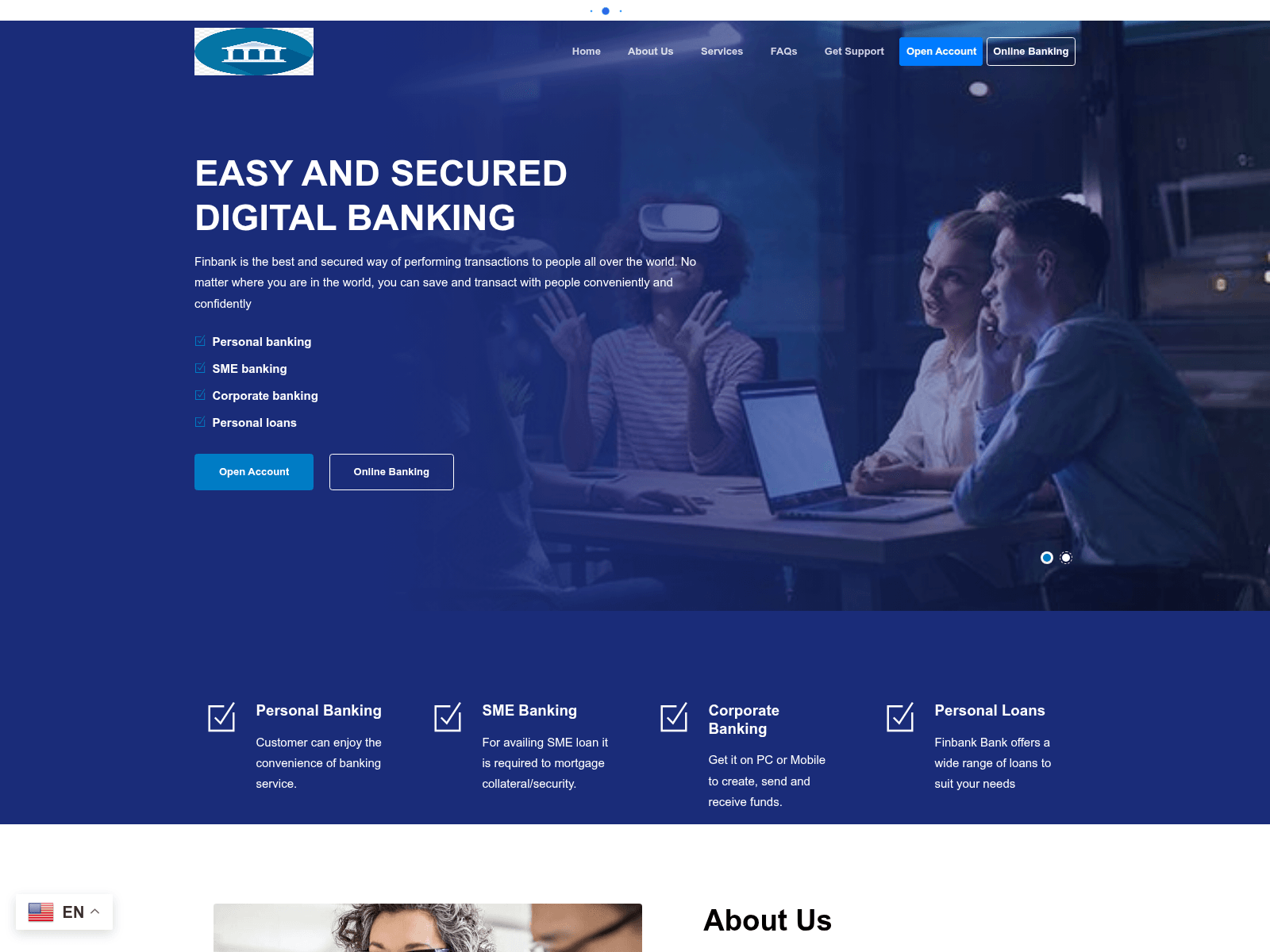 Screenshot of finbank.xclik.info