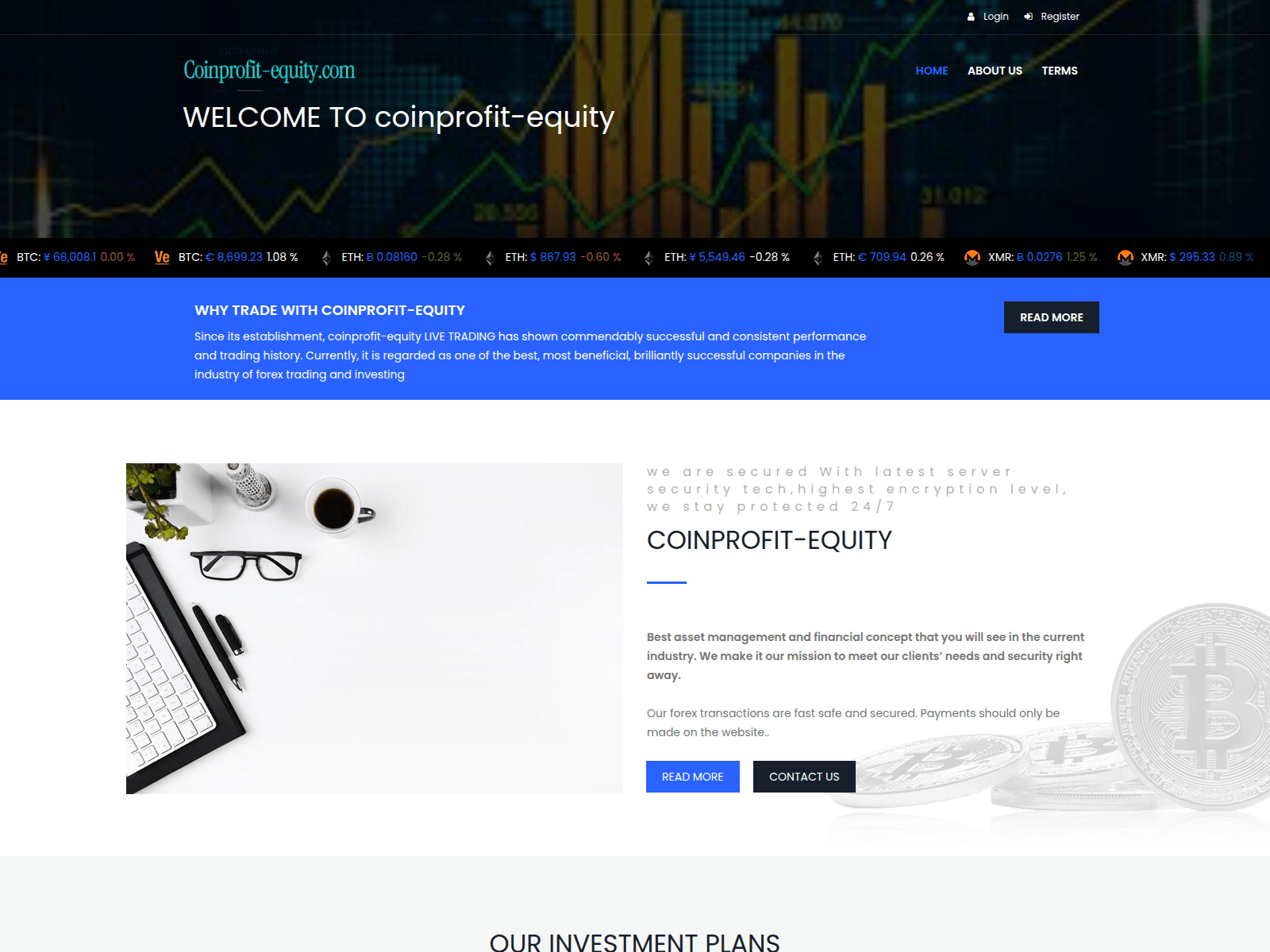 Screenshot of coinprofit-equity.com