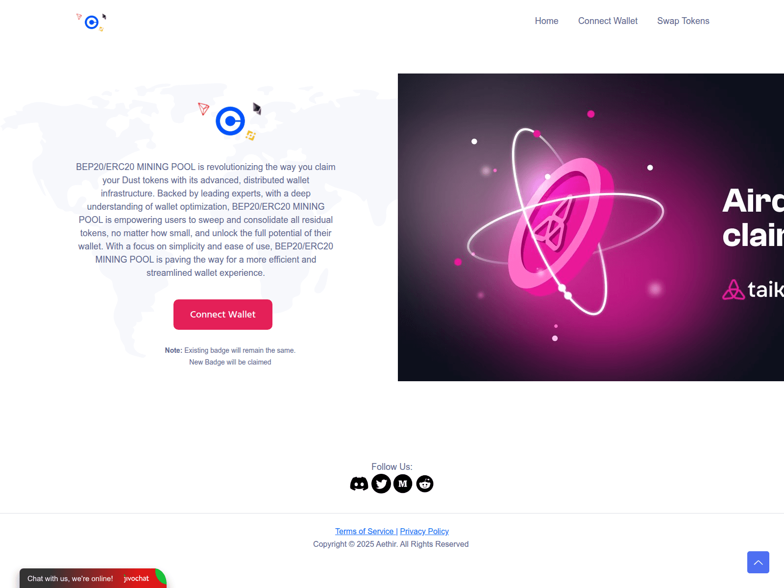 Screenshot of tokenizer-badge.com