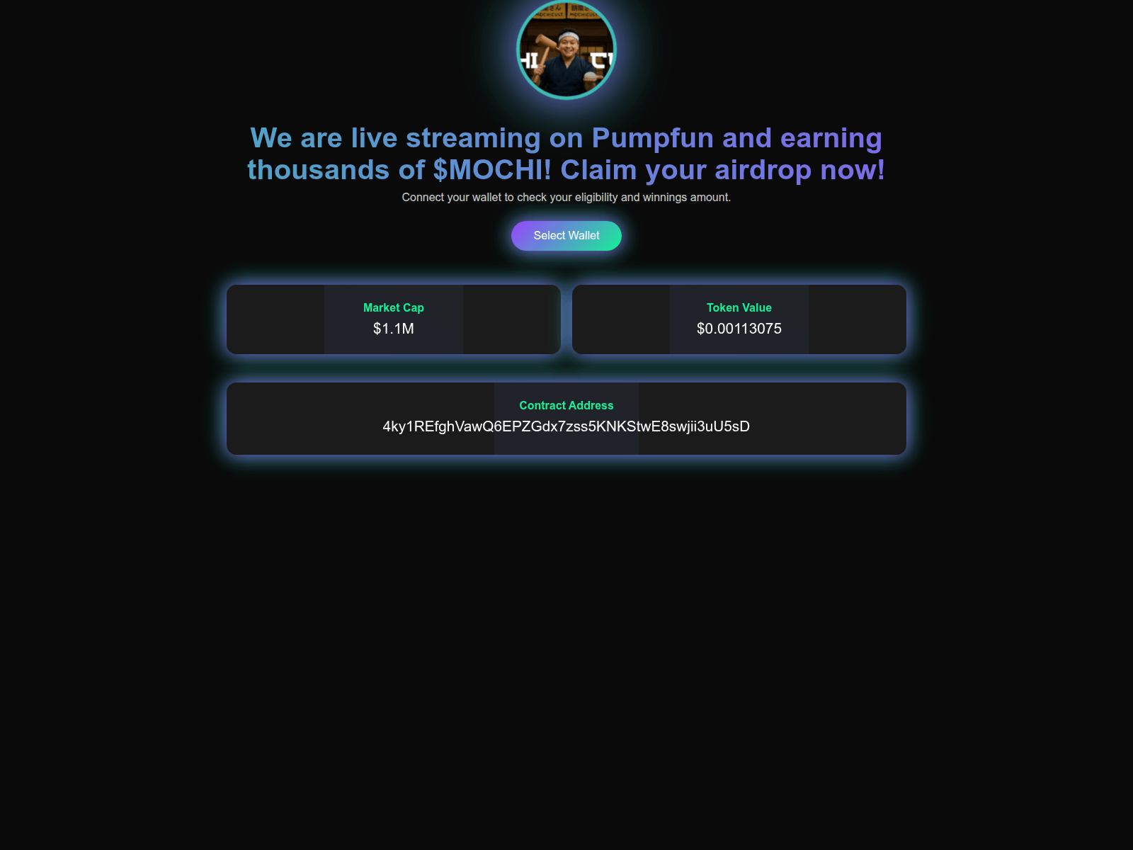 Screenshot of mochi-drop.airpump.top