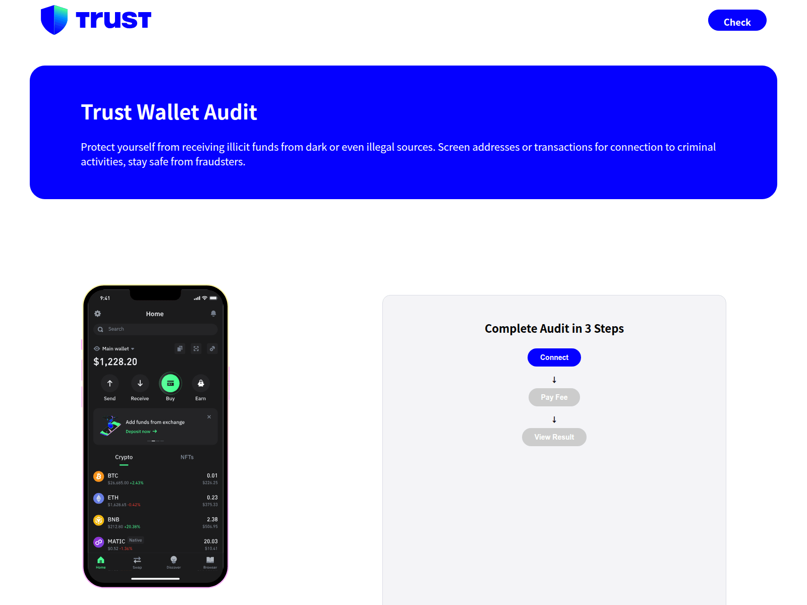 Screenshot of usdtaudit.app