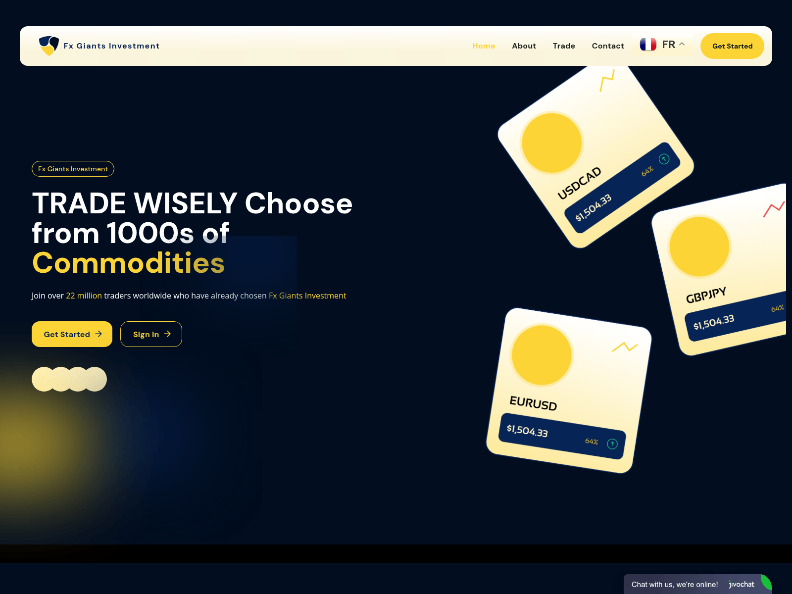 Screenshot of fxgianstinvestment.xyz