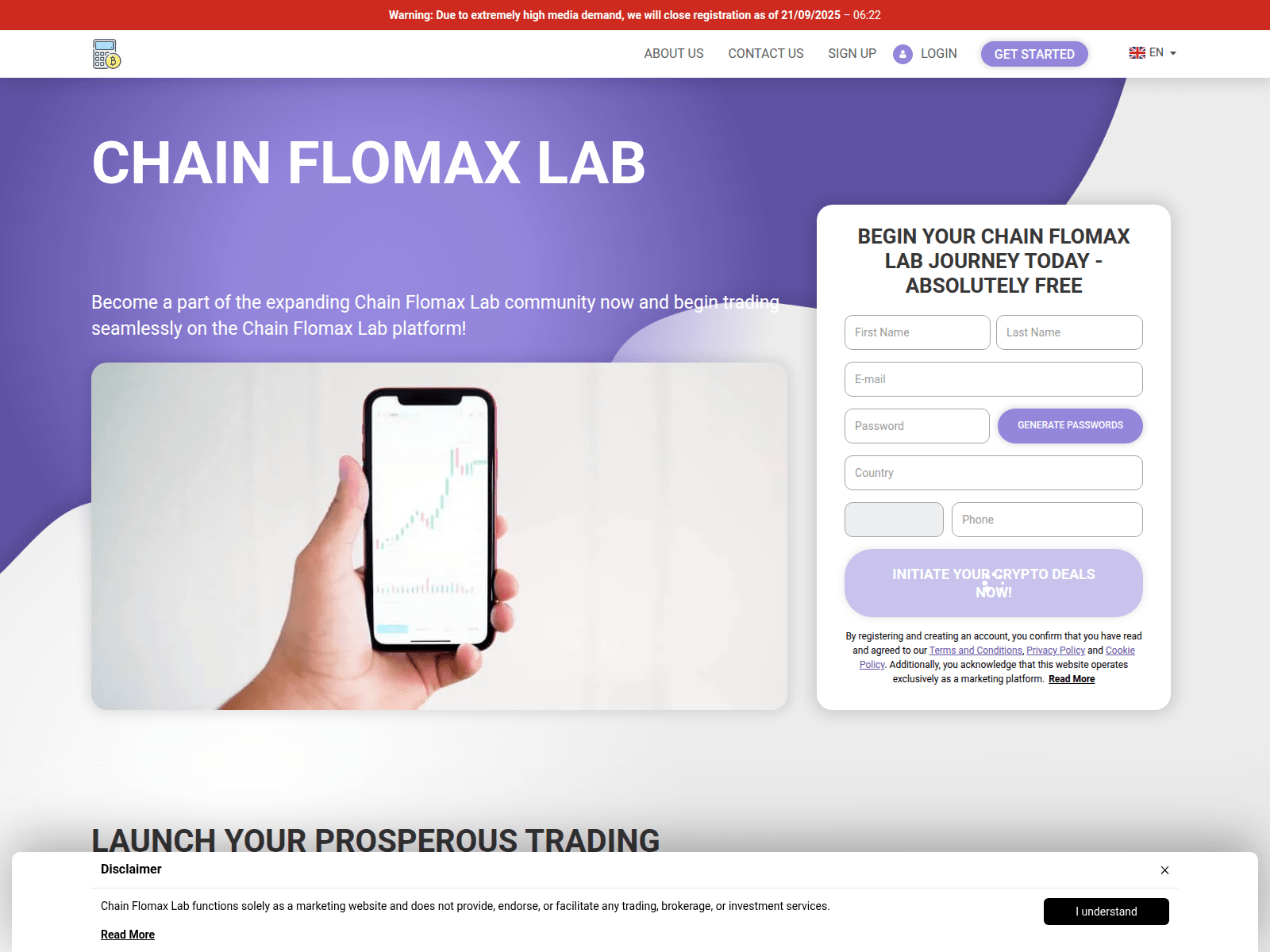 Screenshot of chain-flomaxlab.com