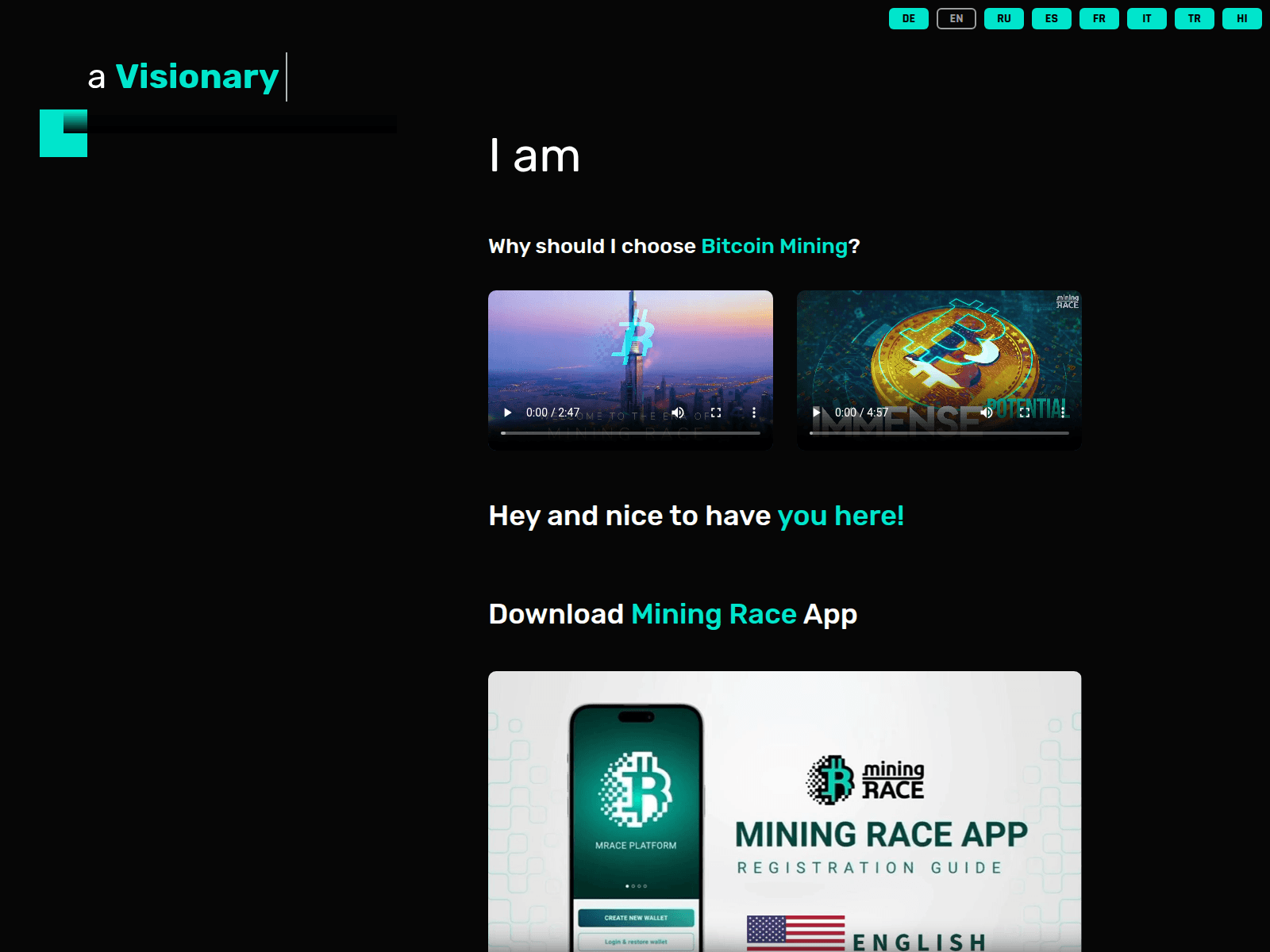 Screenshot of bitcoin-sarah.com