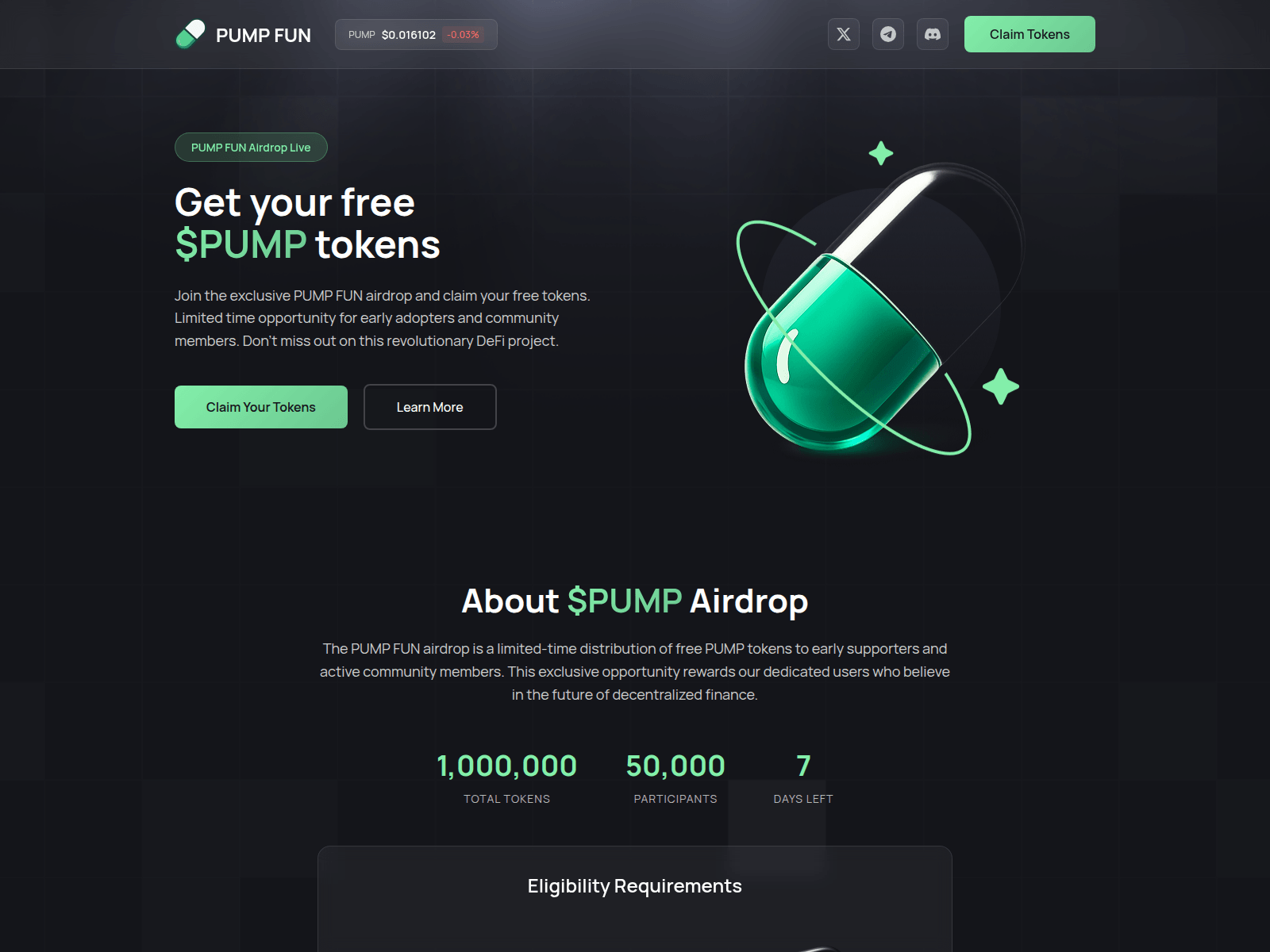 Screenshot of claimfun.live