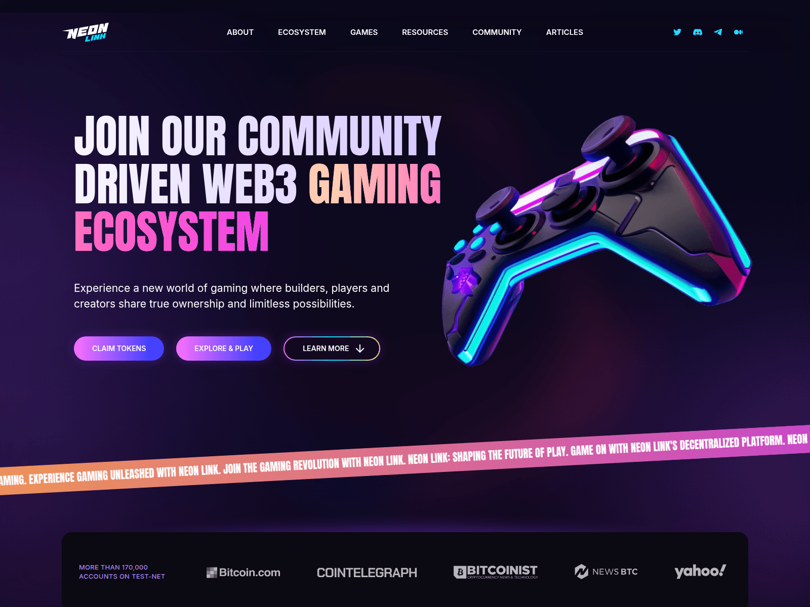 Screenshot of claim-neonlink.pages.dev