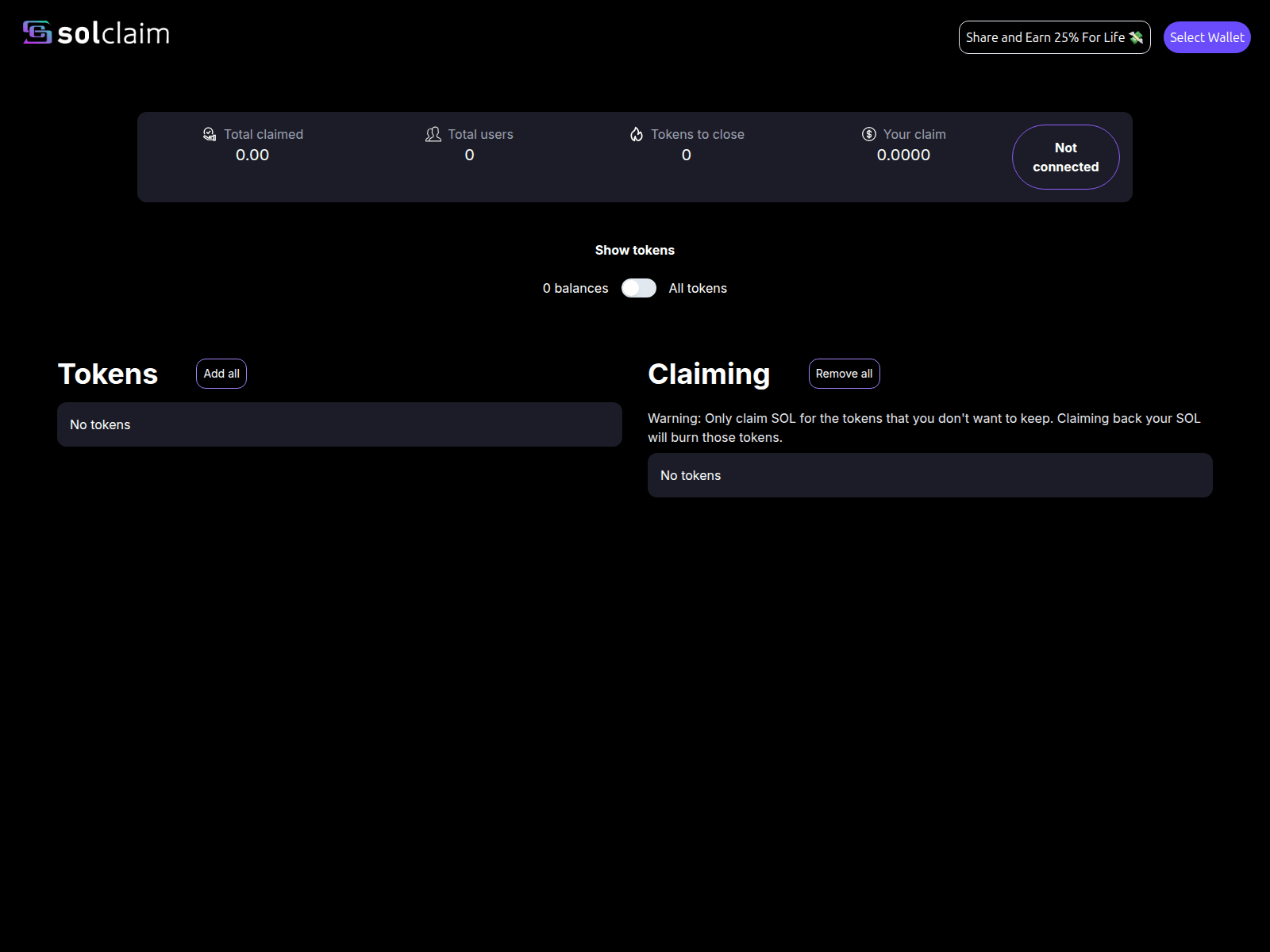 Screenshot of claimsol-8fx.pages.dev