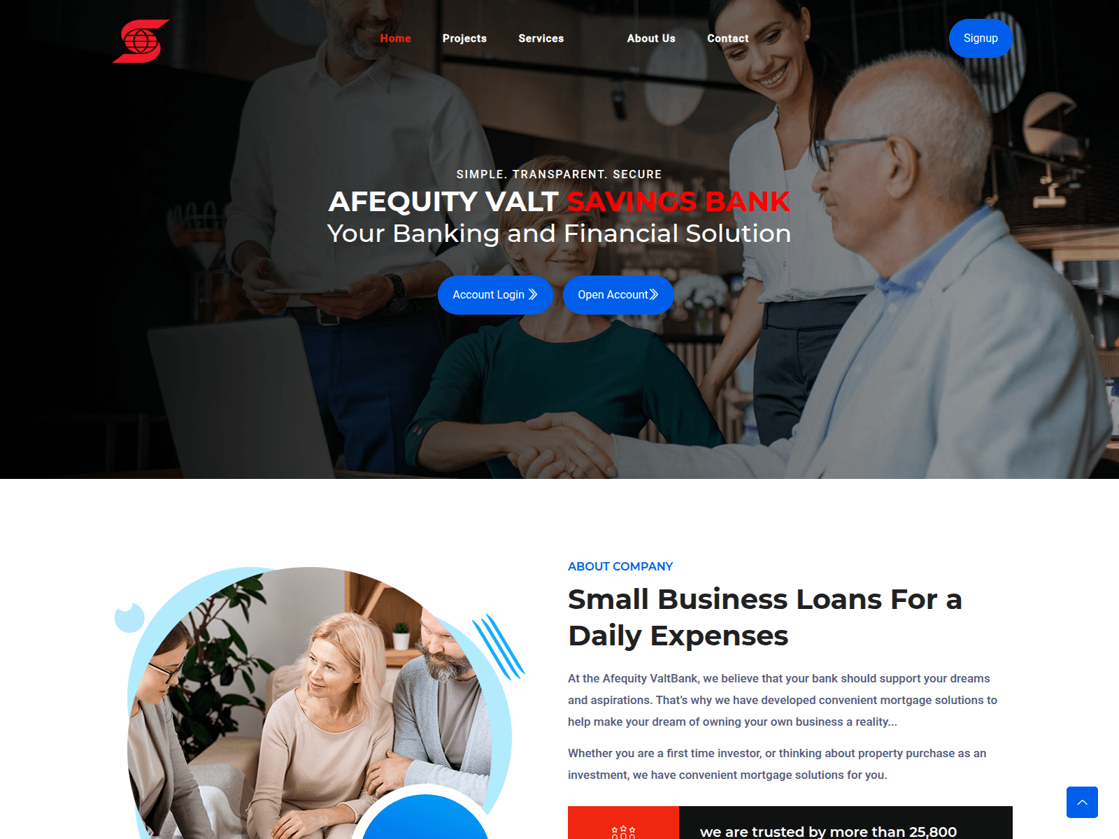 Screenshot of afequityvalt.com