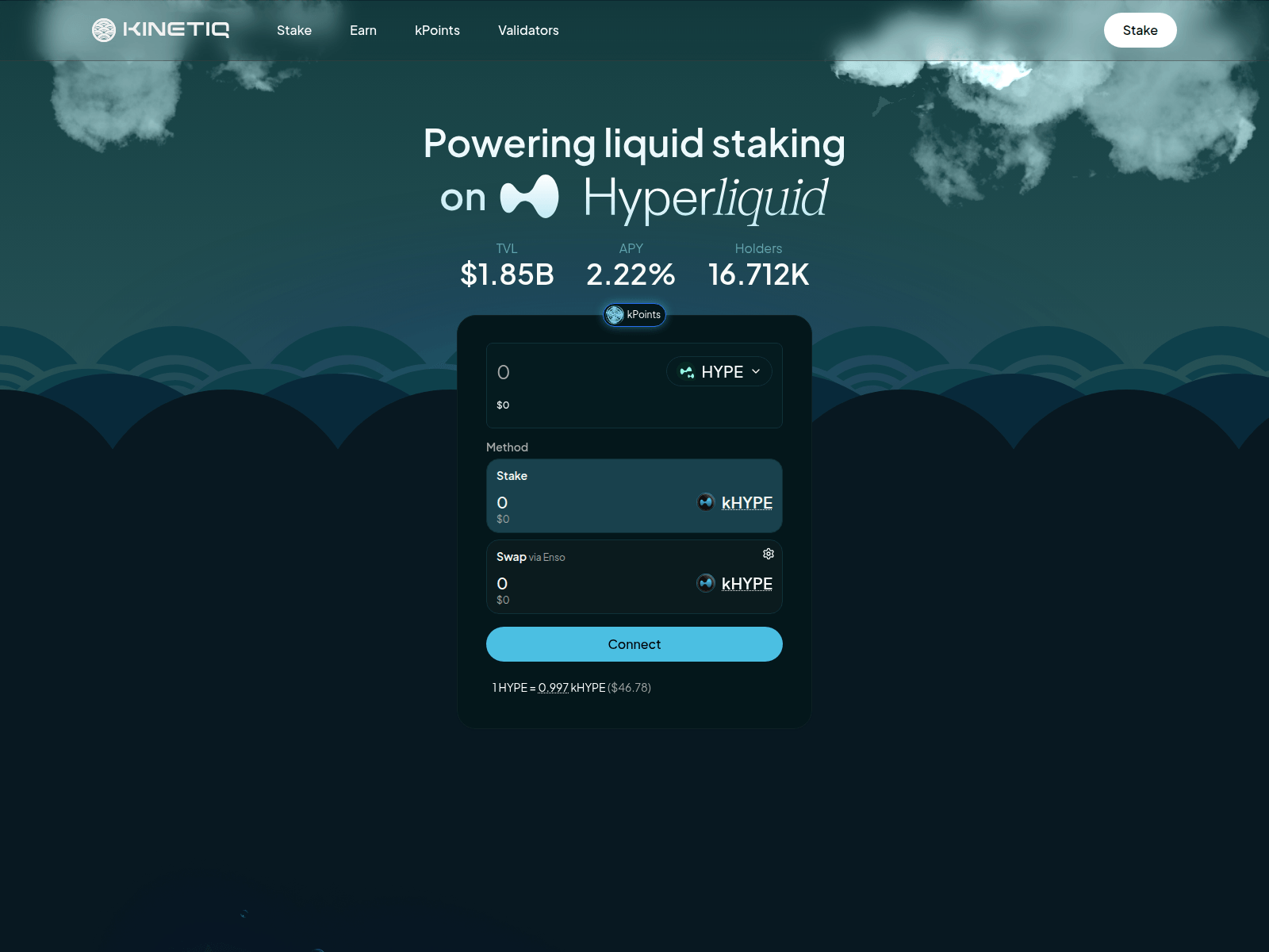 Screenshot of kinetiq.cv