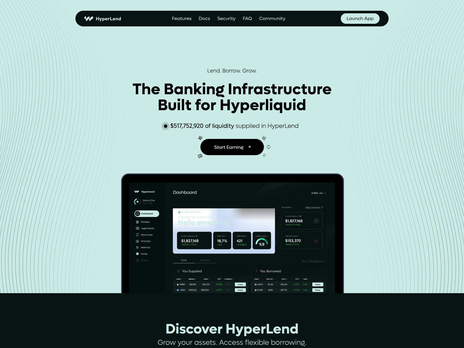 Screenshot of hyperlend.lat