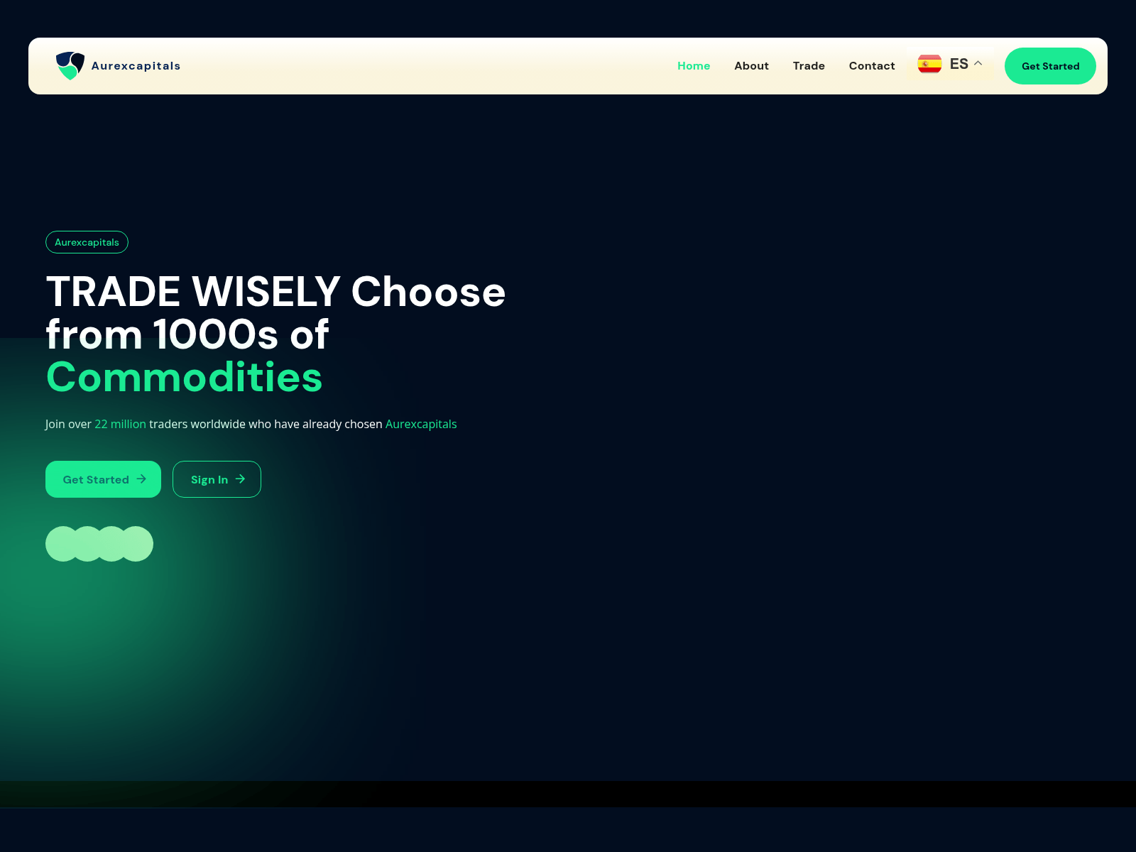 Screenshot of aurexcapitals.com