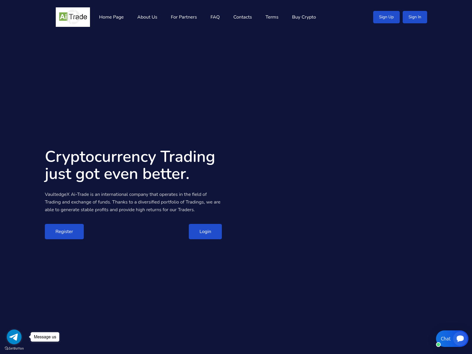 Screenshot of ai-trade.vault-edgex.com