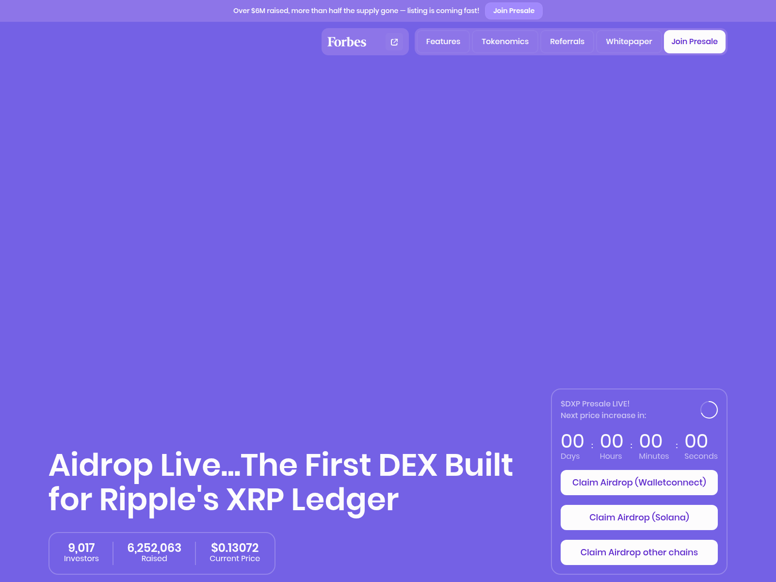 Screenshot of dexrp-drop.xyz