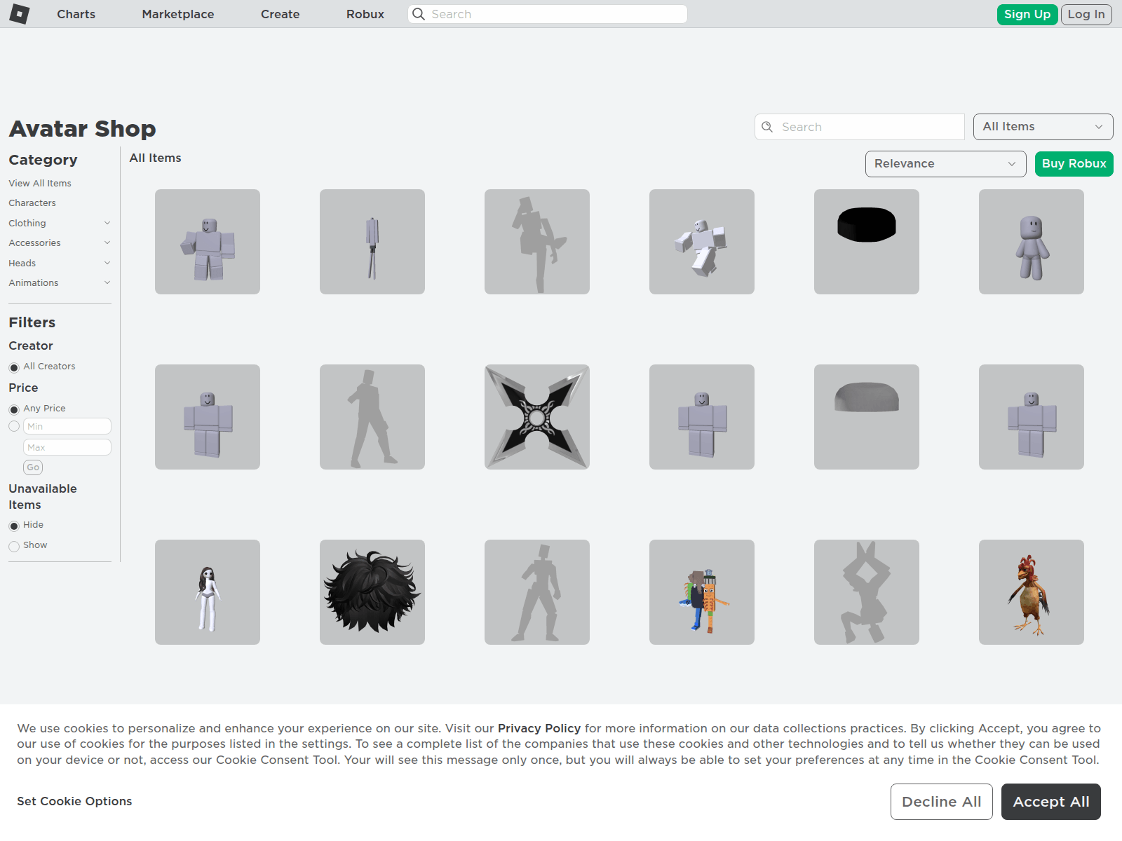 Screenshot of roblox.com.py