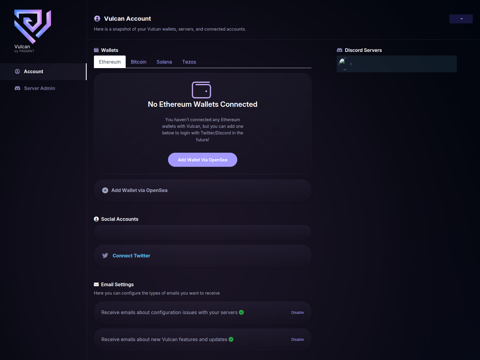 Screenshot of vulcan-sign.pages.dev