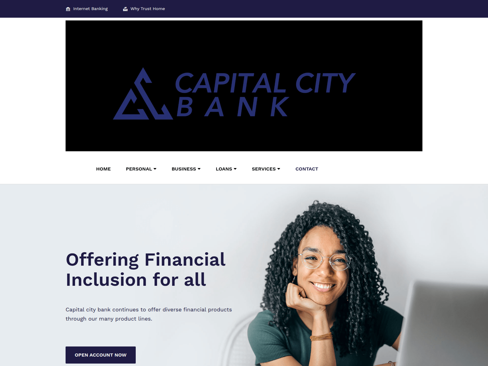 Screenshot of app.capitalcity-bnk.com