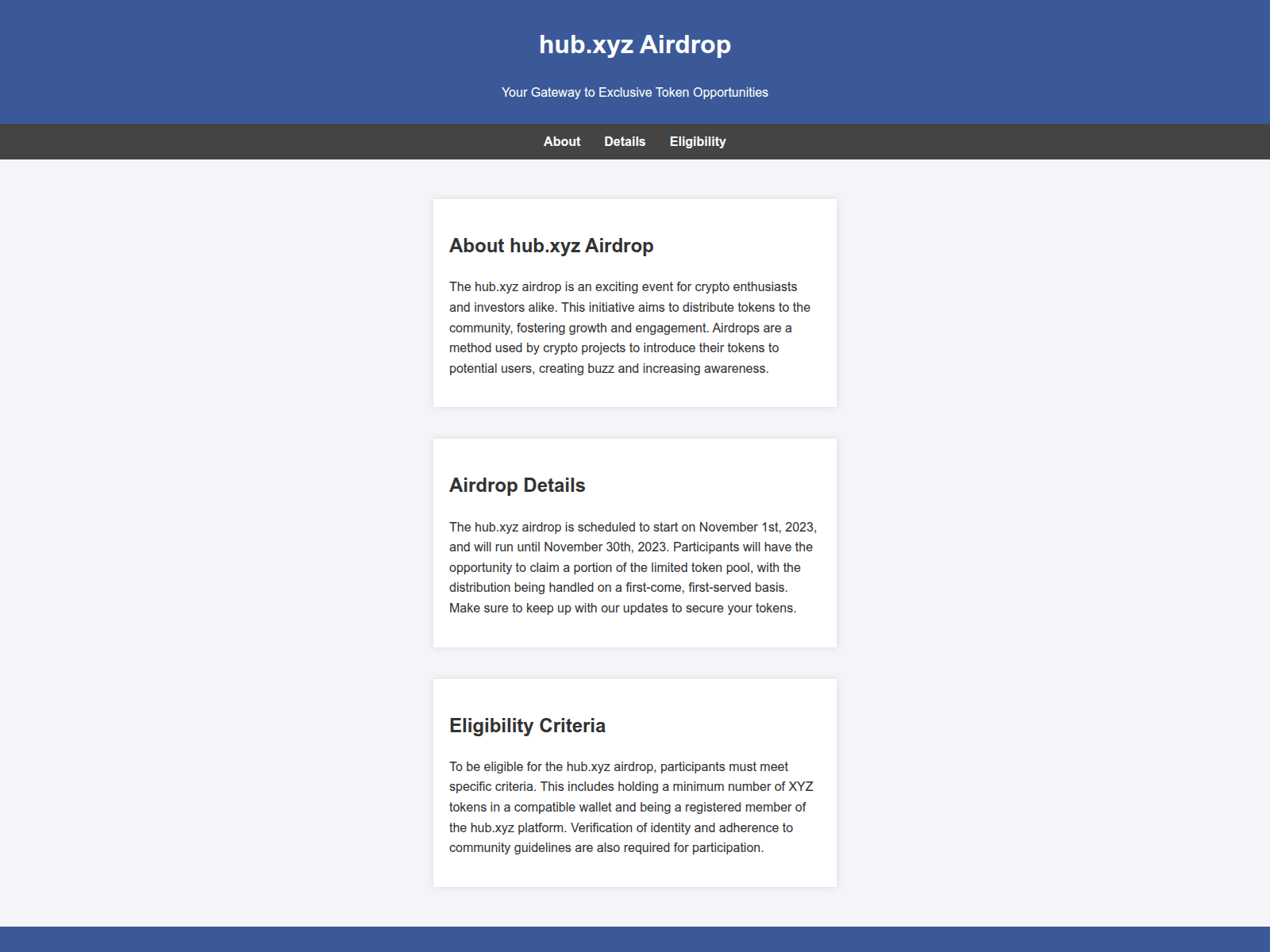 Screenshot of airdrophubxyz.live