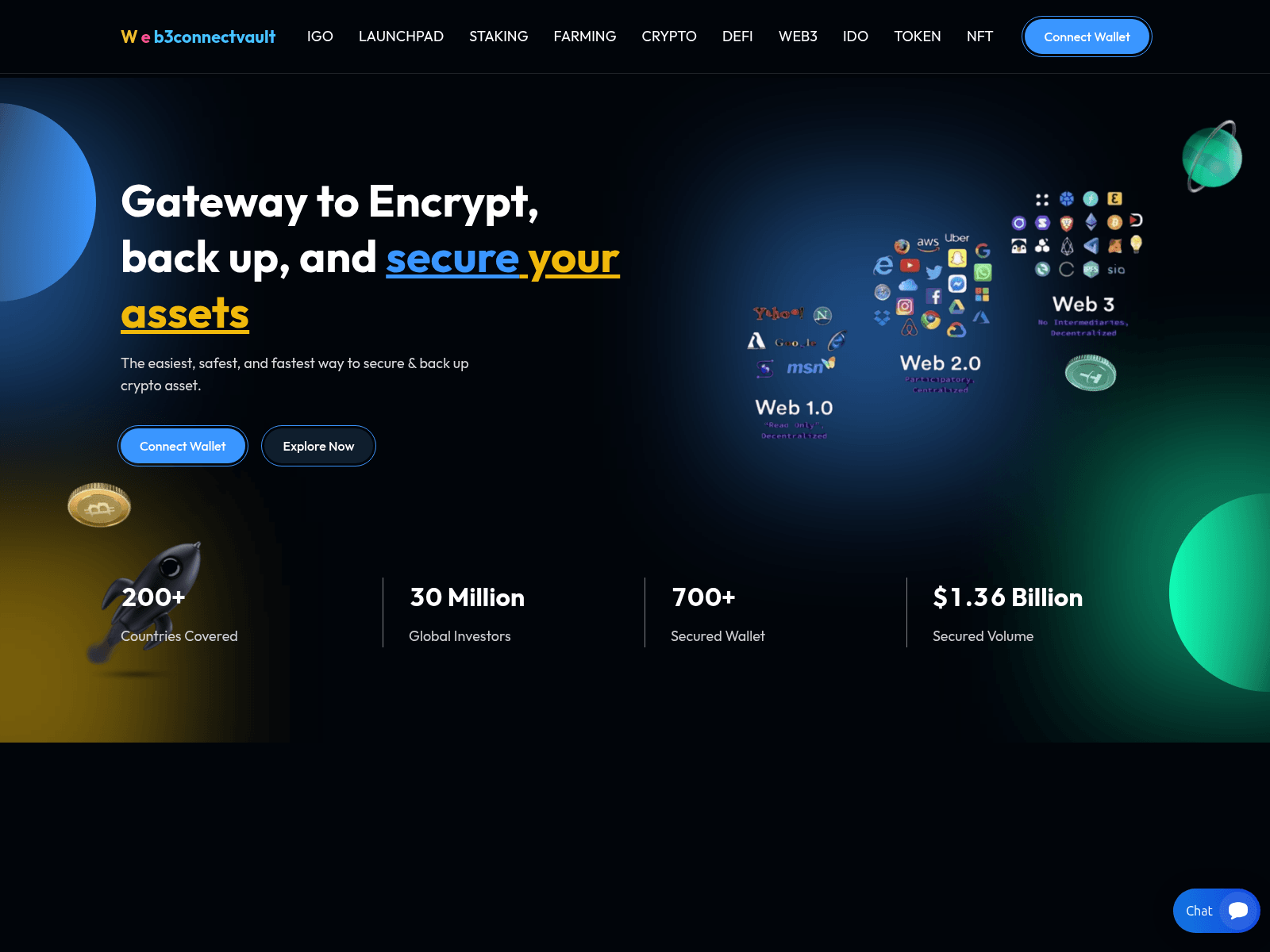 Screenshot of qfsblockchain.xyz